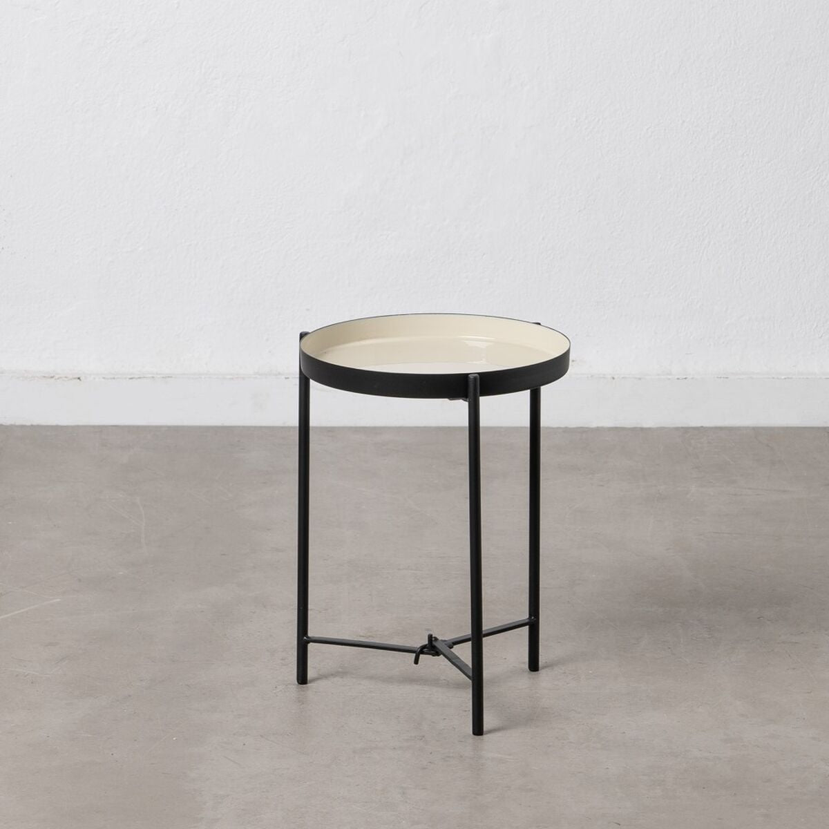 Side table 30 x 30 x 40,5 cm Black Taupe Iron-1