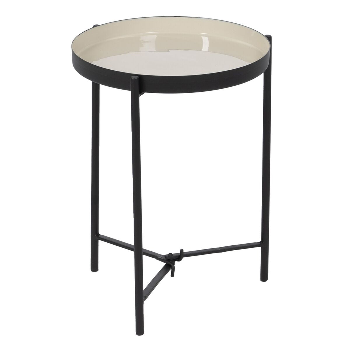 Side table 30 x 30 x 40,5 cm Black Taupe Iron-0