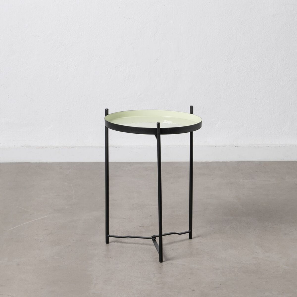 Side table 35,5 x 35,5 x 50,5 cm Black Green Iron-1