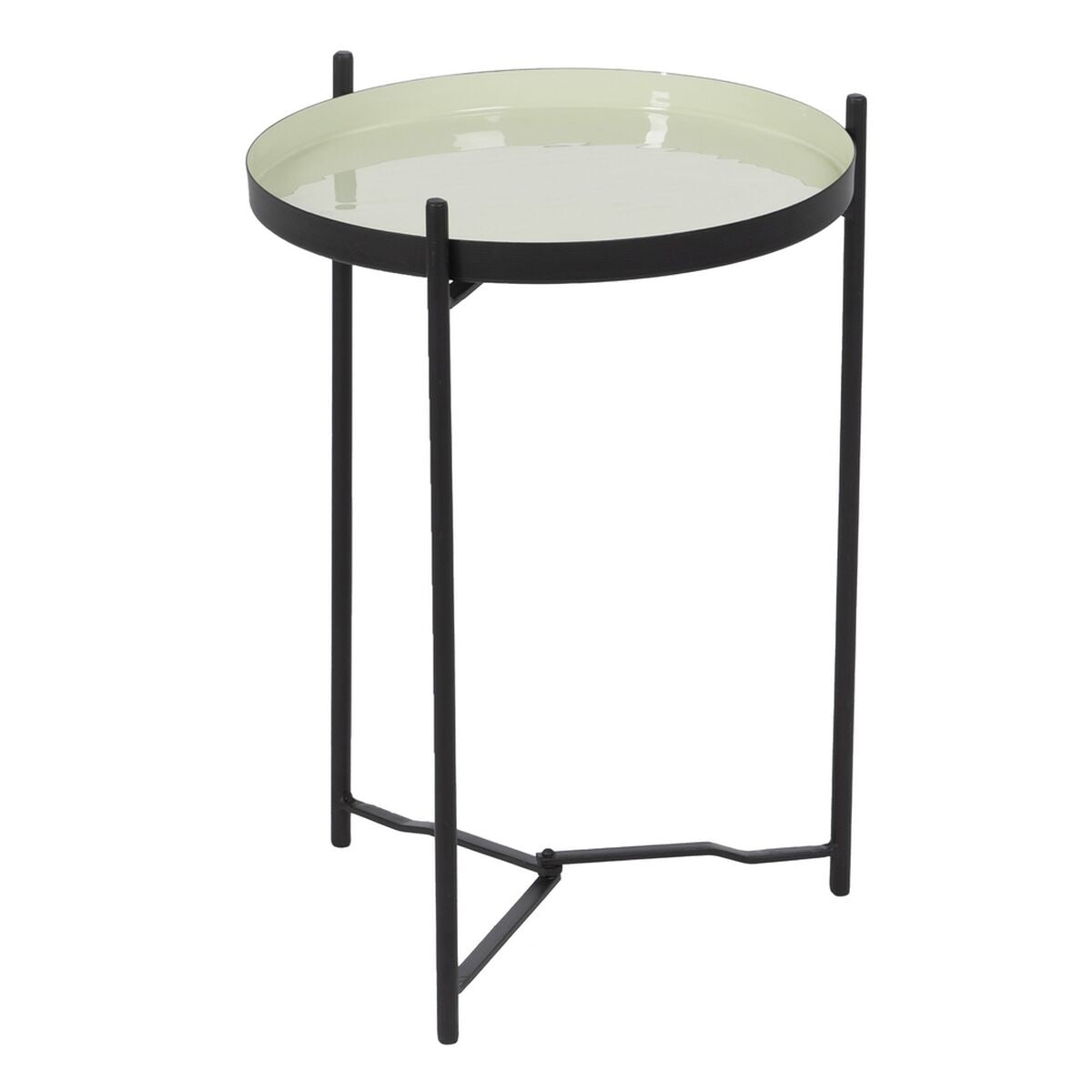 Side table 35,5 x 35,5 x 50,5 cm Black Green Iron-0