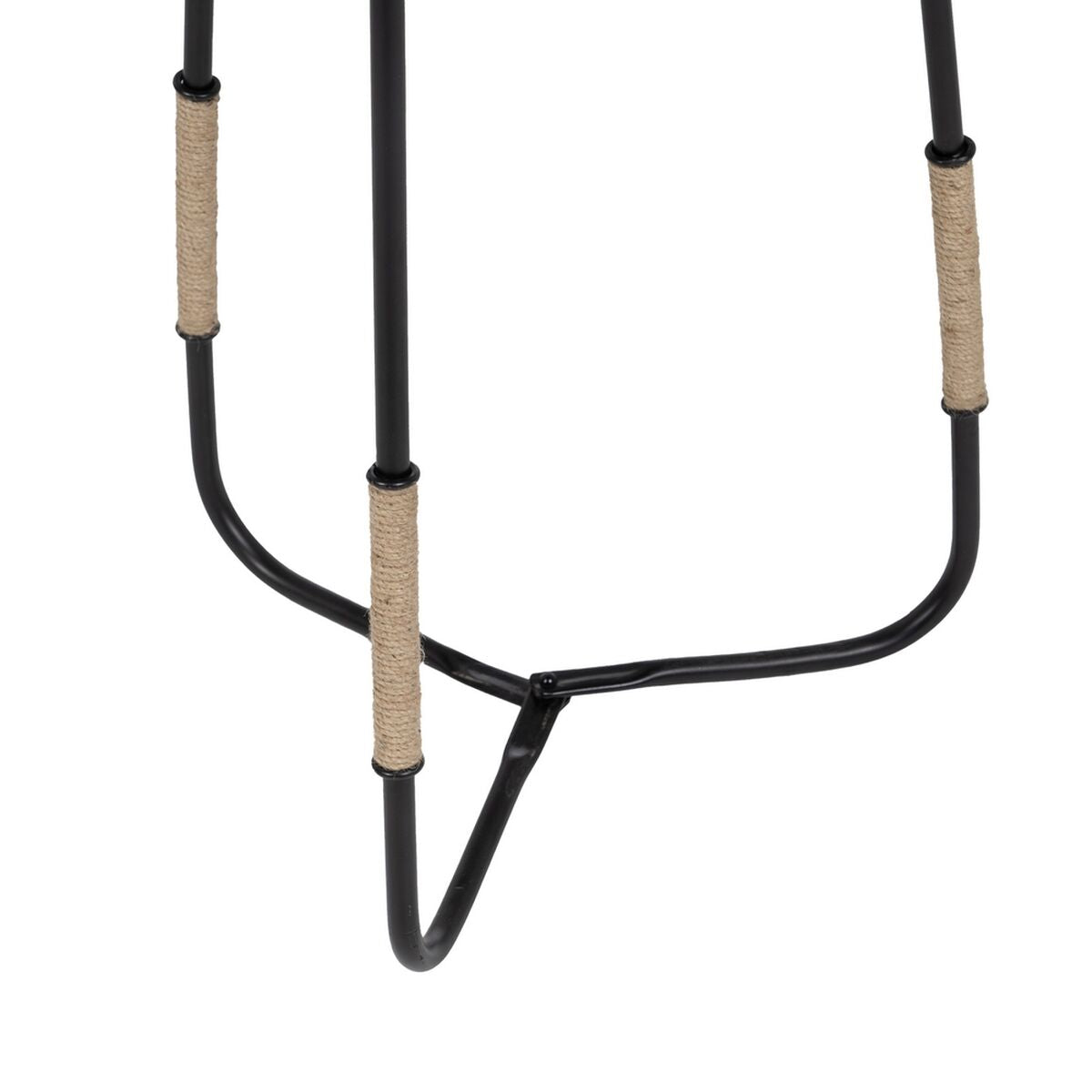 Side table 40,5 x 40,5 x 66 cm Natural Black Wood Iron-5