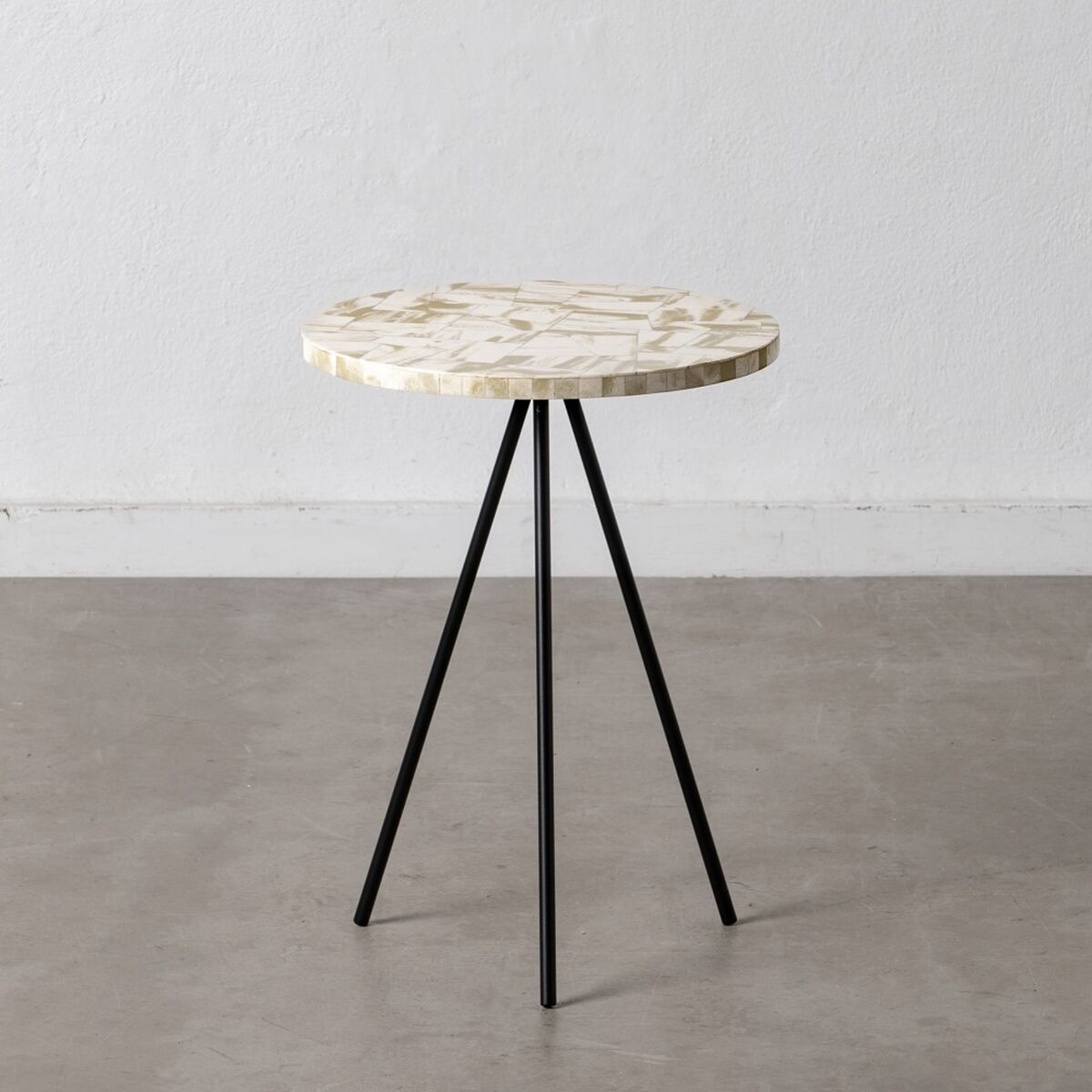Side table Black Beige 38 x 38 x 50 cm-3