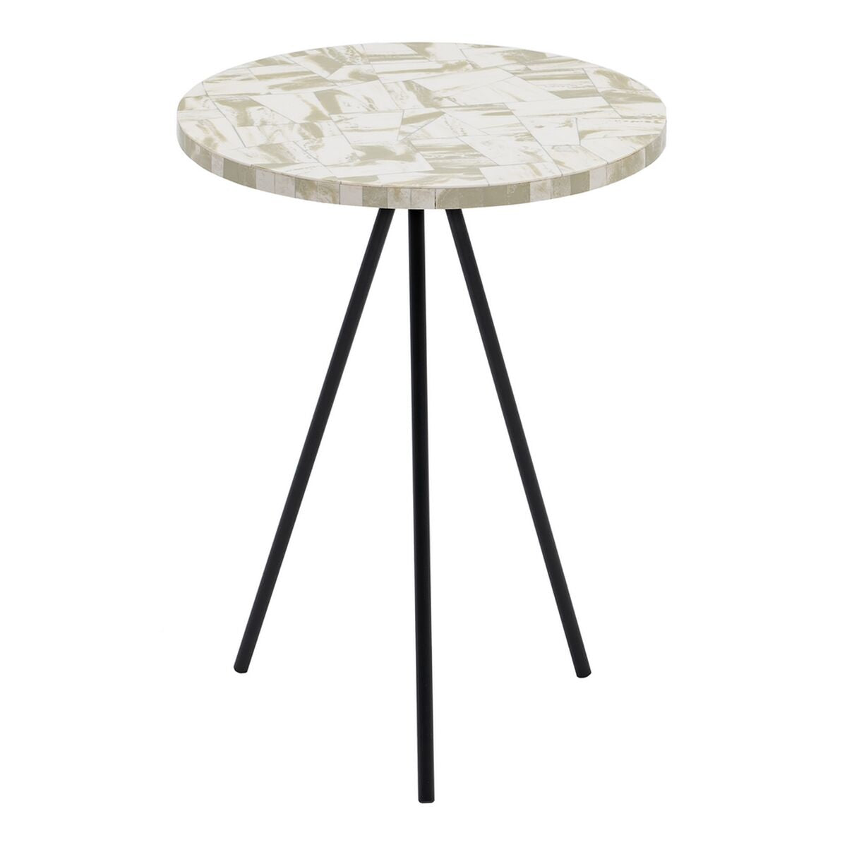 Side table Black Beige 38 x 38 x 50 cm-0