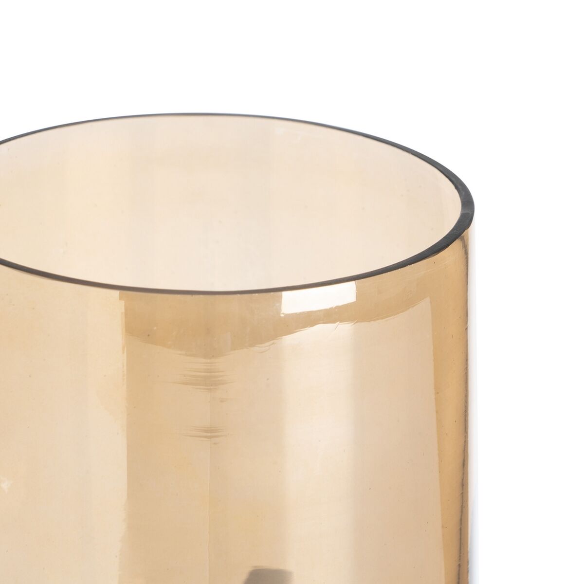Candleholder Golden Crystal Steel 12 x 12 x 23 cm-5