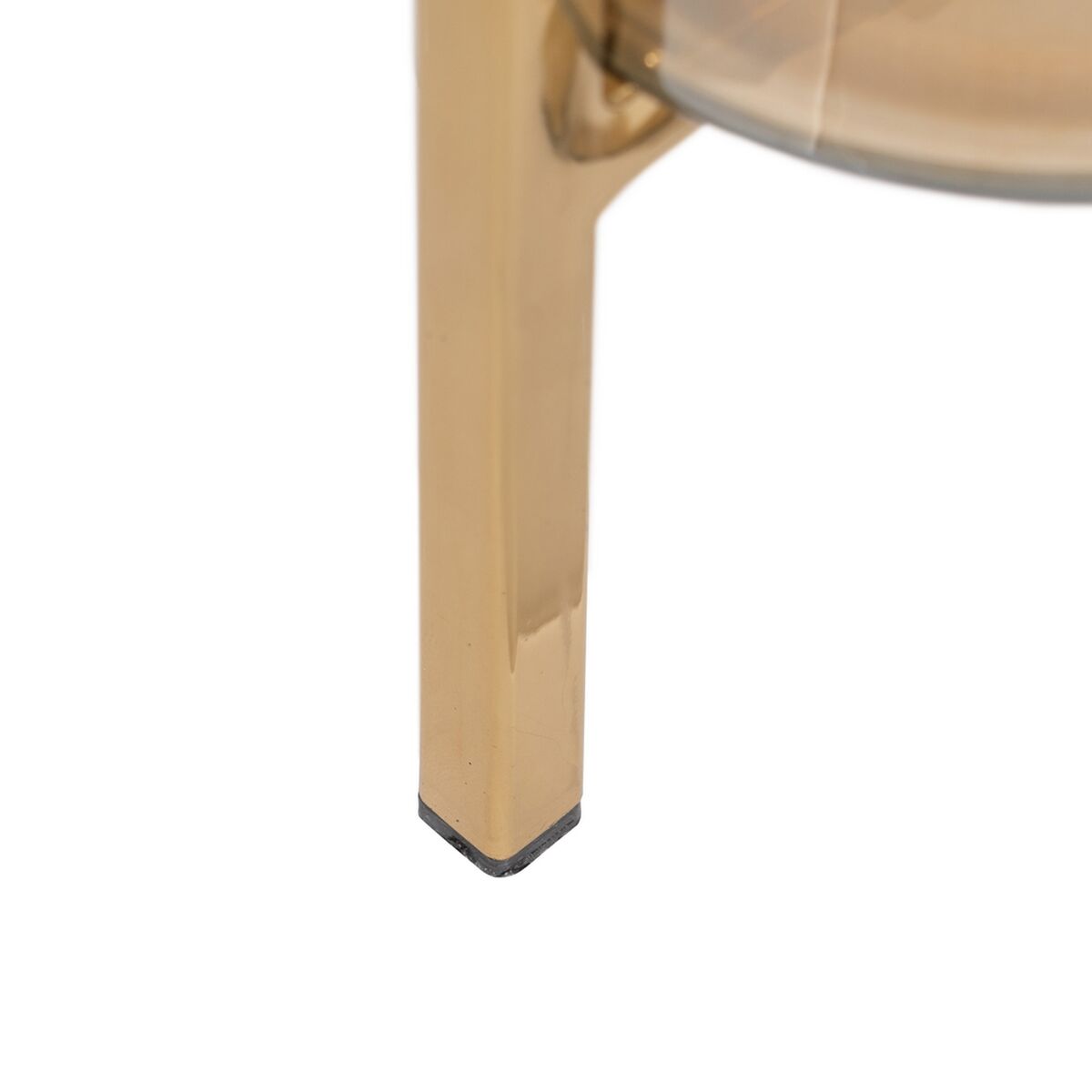 Candleholder Golden Crystal Steel 12 x 12 x 23 cm-2