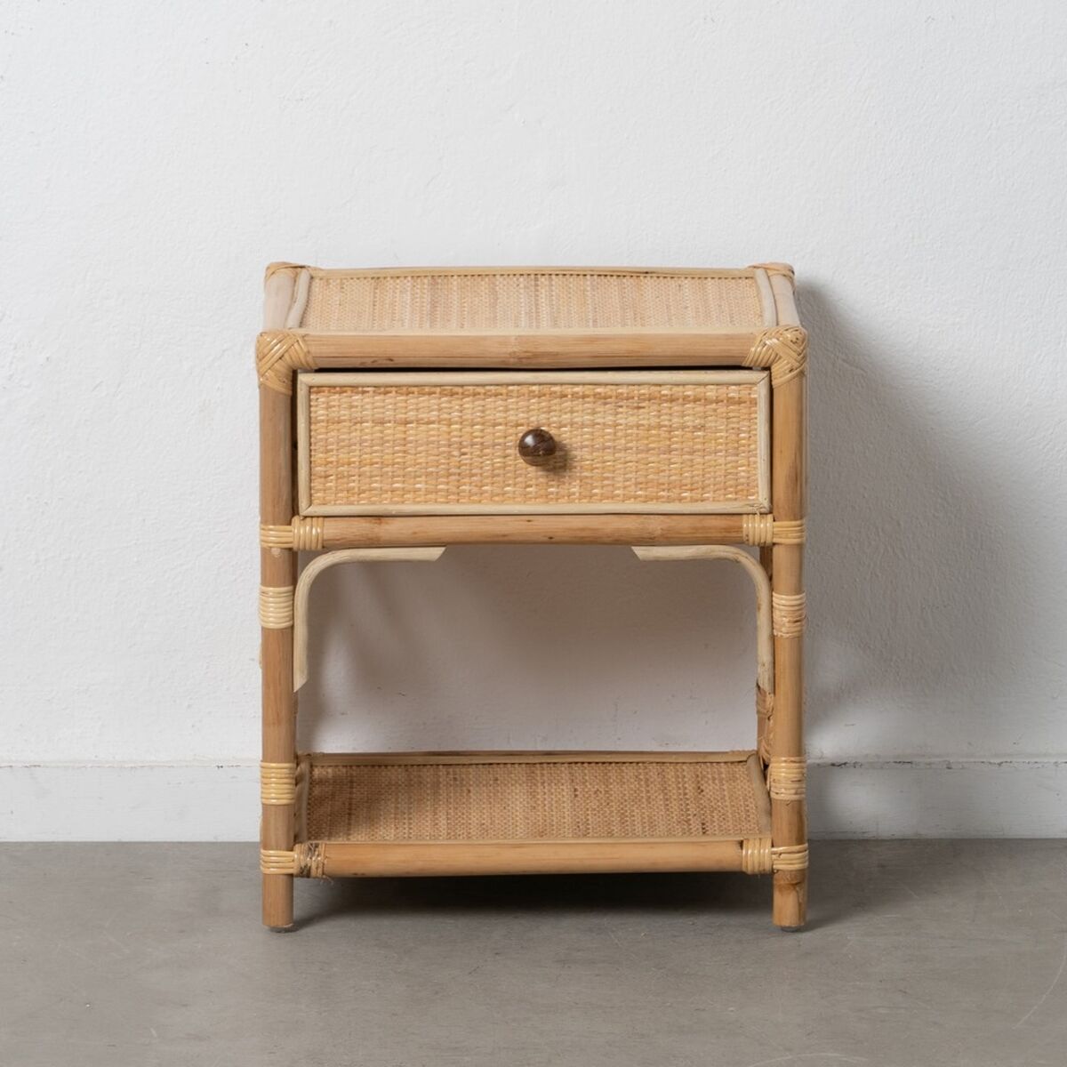 Side table RATÁN 45 x 35 x 50 cm Natural-1