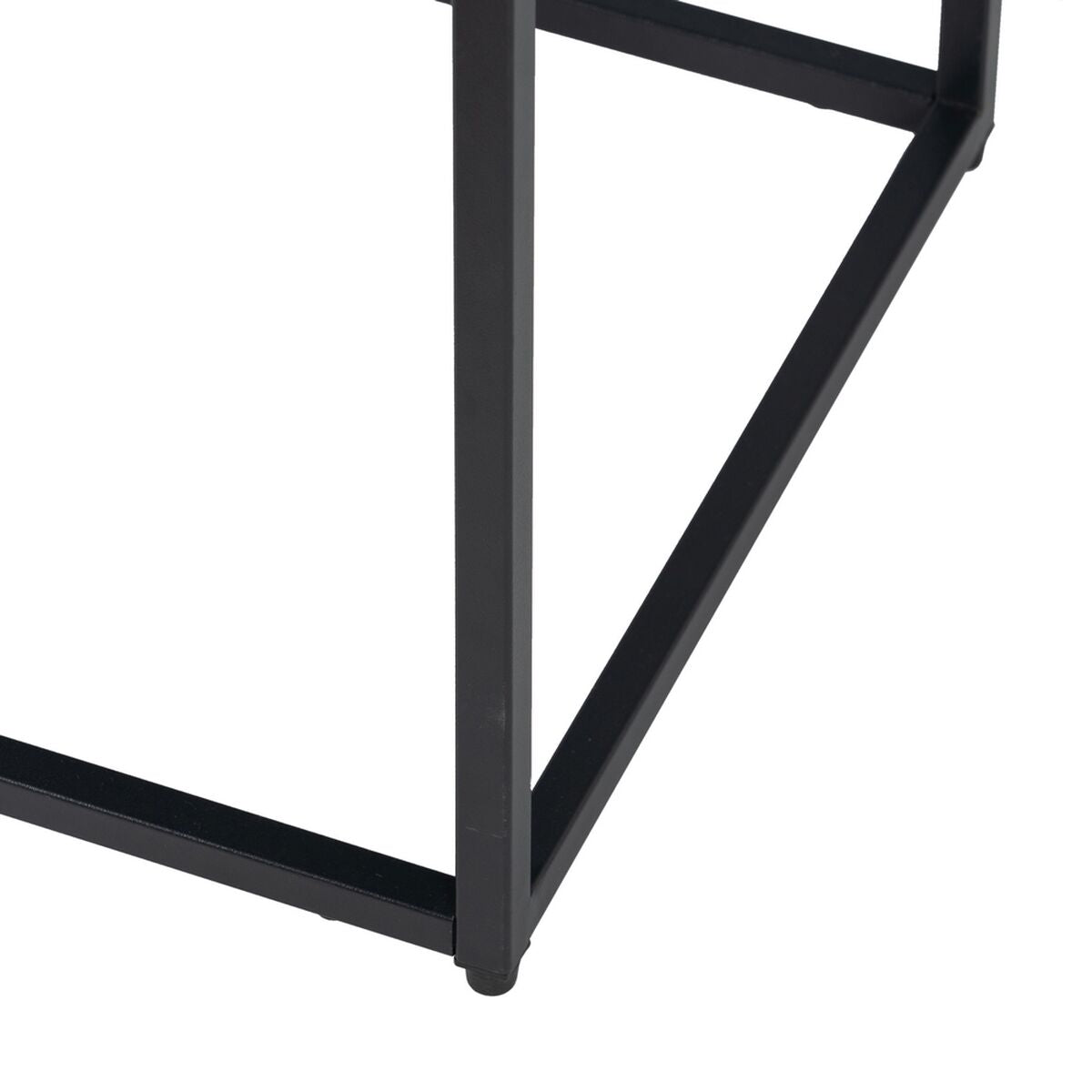 Nightstand Black Steel 43 x 41 x 50 cm-2