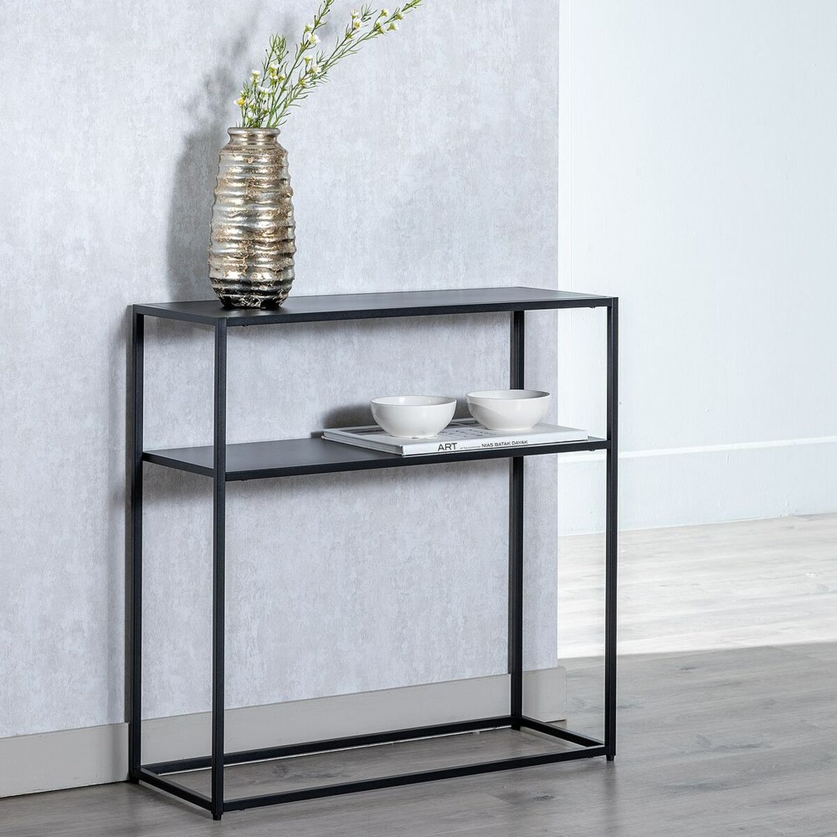 TV furniture 80 x 30 x 81 cm Black Steel-5
