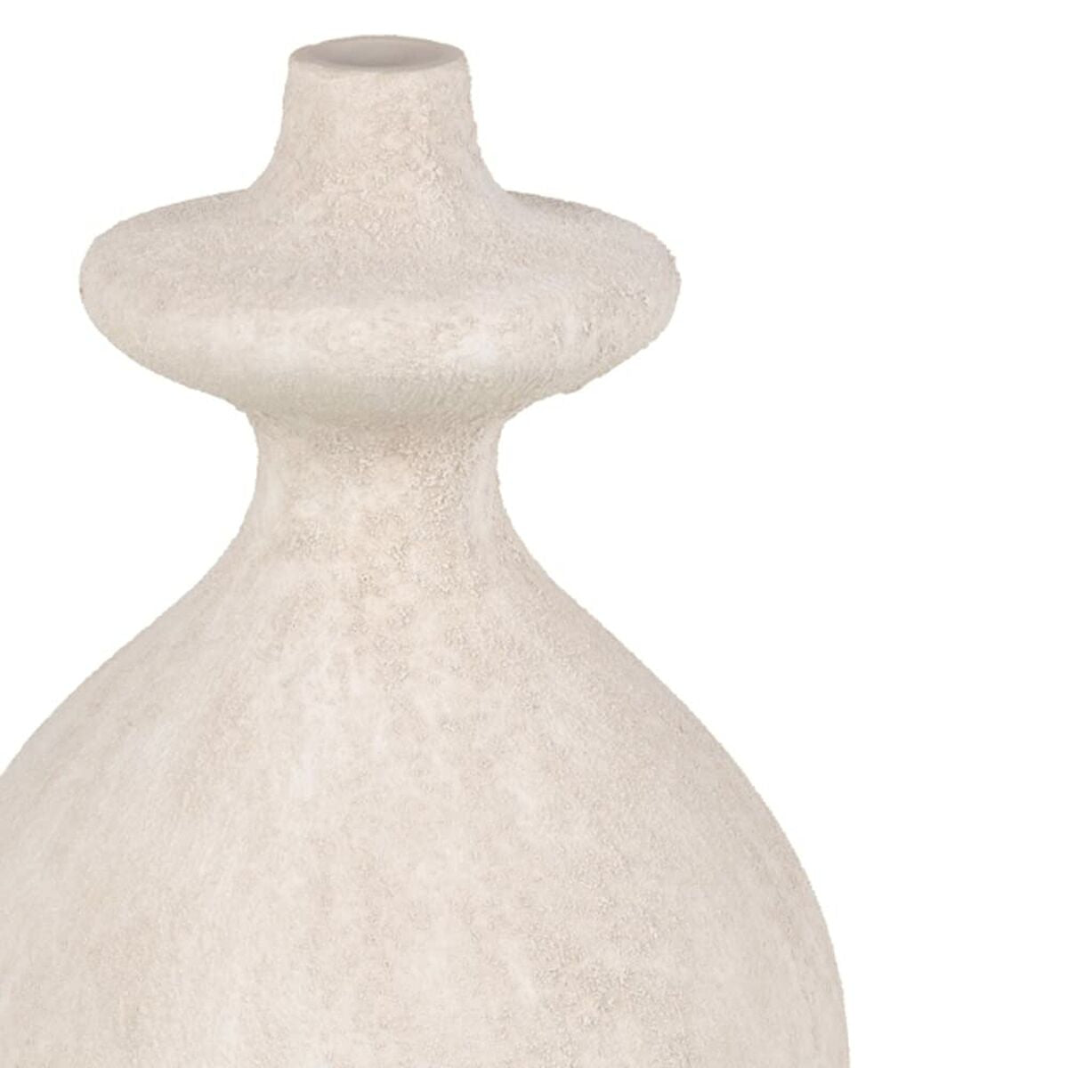 Vase Cream Ceramic Sand 21 x 21 x 38 cm-1