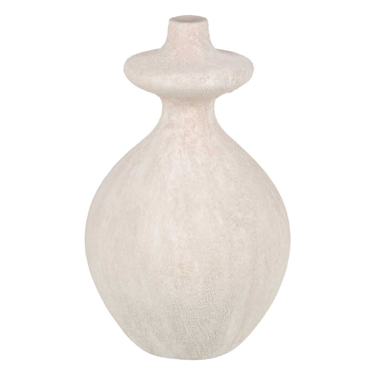 Vase Cream Ceramic Sand 21 x 21 x 38 cm-0