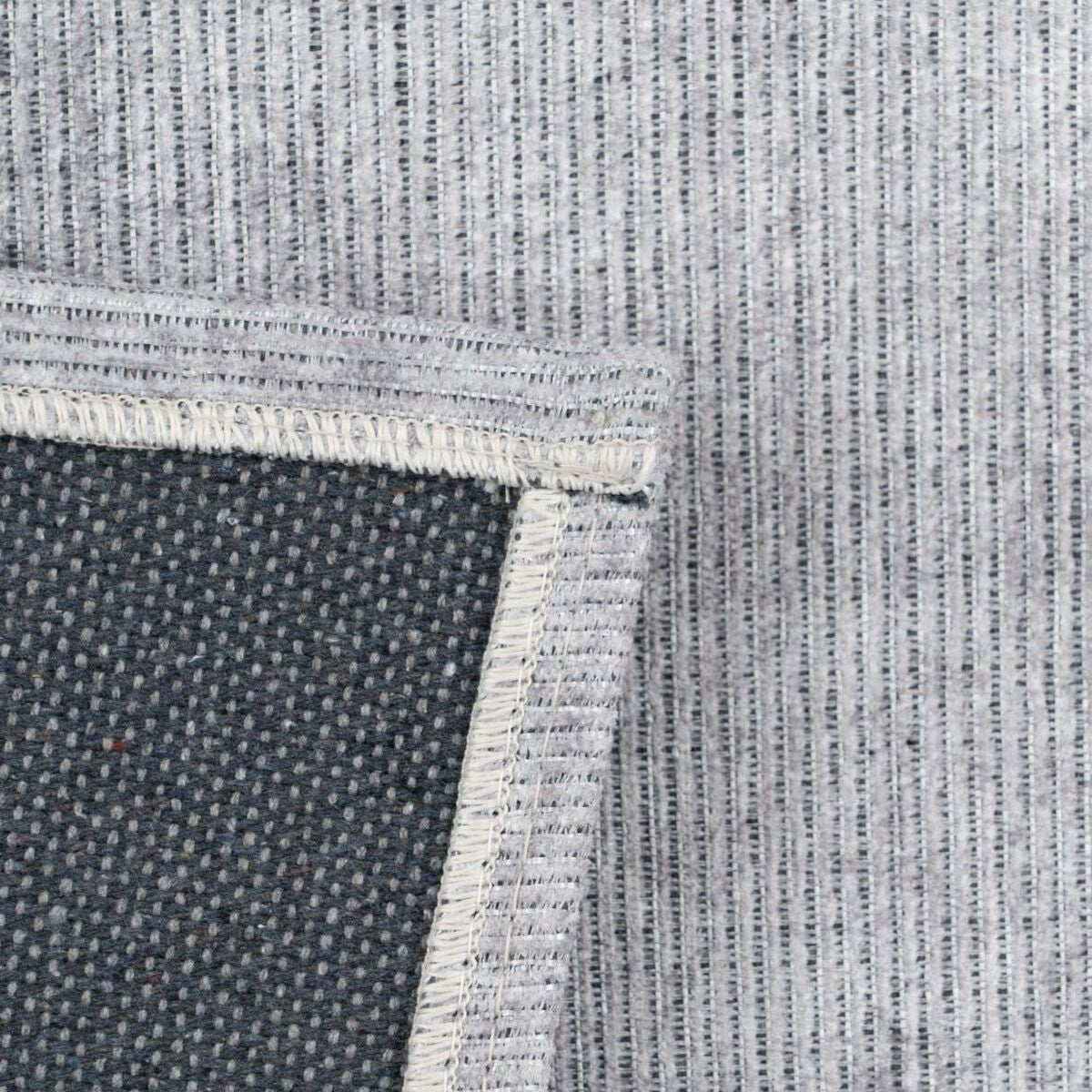 Carpet 80 x 150 cm Grey Polyester Cotton-1
