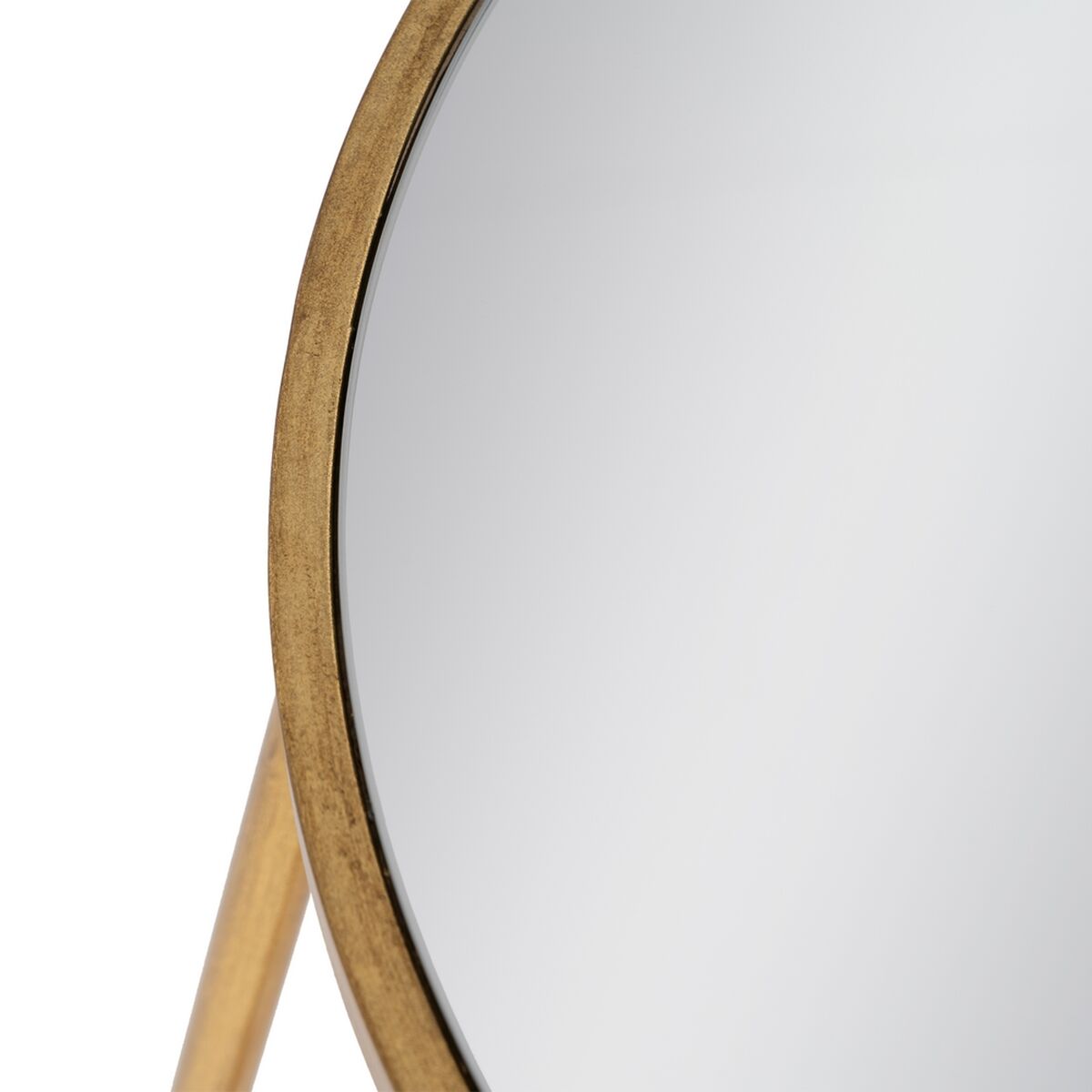 Small Side Table Golden Iron Mirror 48,5 x 43,5 x 66 cm-4