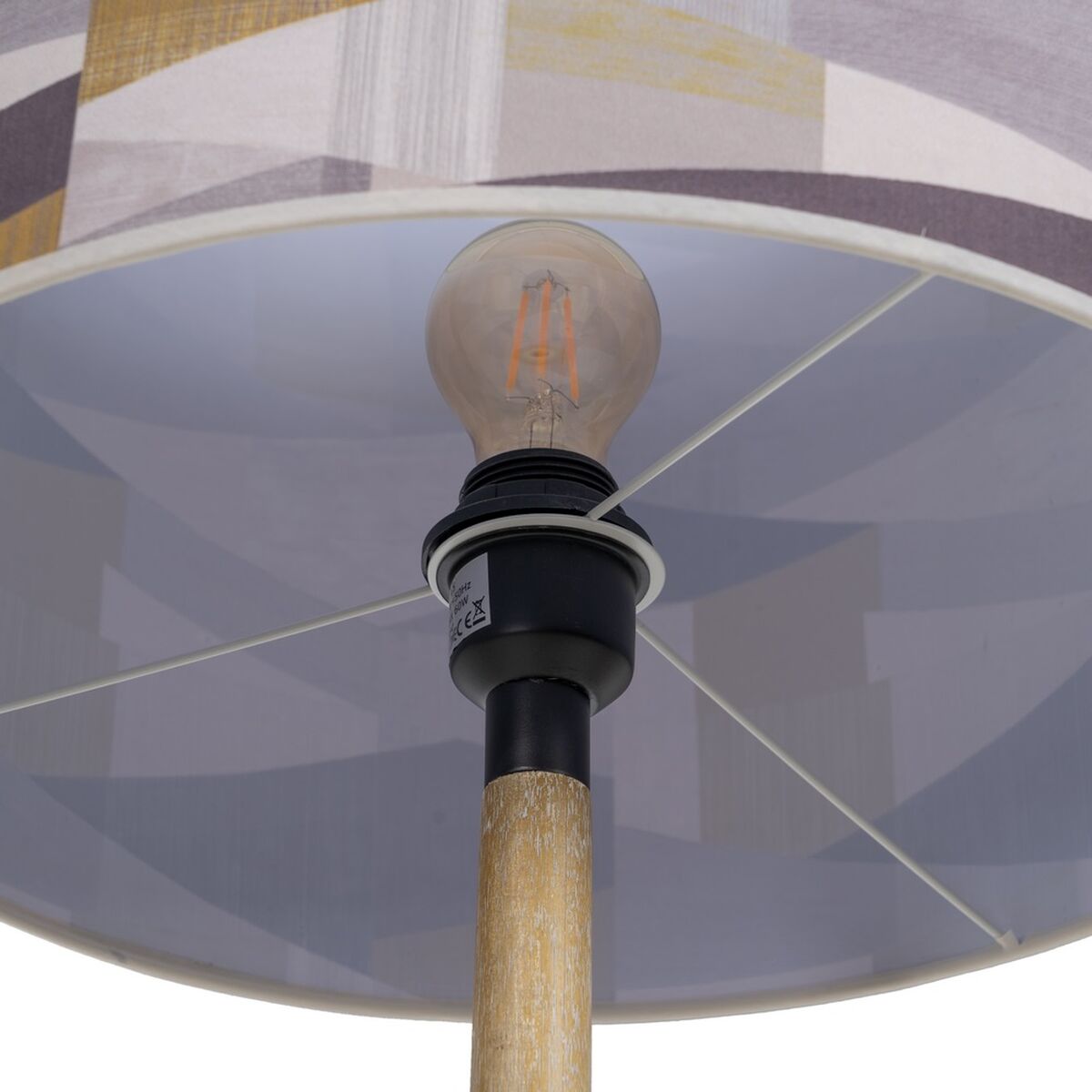 Floor Lamp Beige Natural 40 x 40 x 167 cm-4