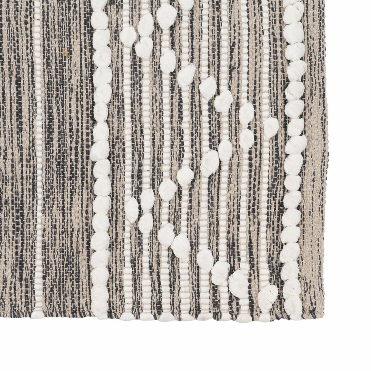 Carpet White Grey 60 % Cotton 40 % Polyester 160 x 230 cm-4