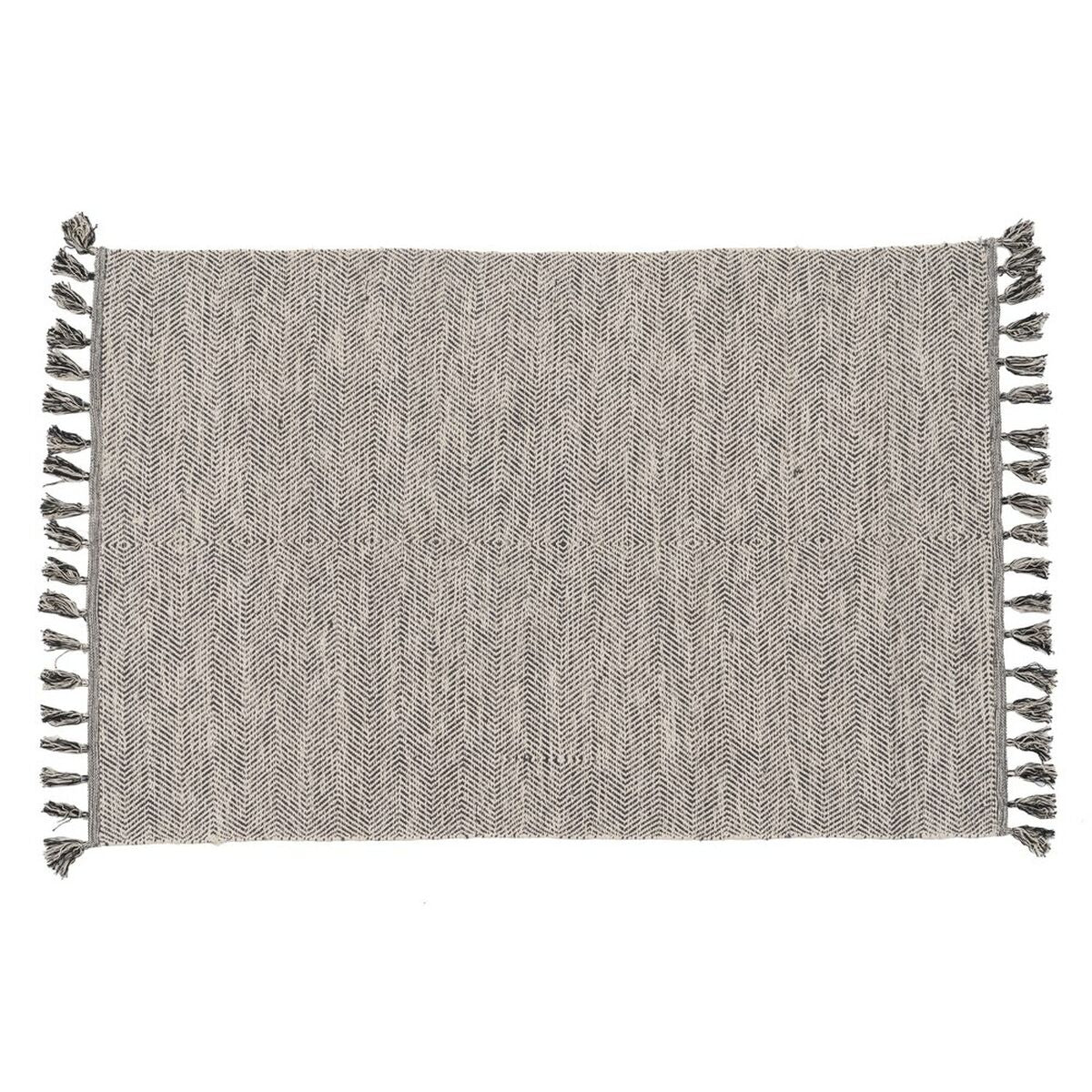 Carpet Grey 70 % cotton 30 % Polyester 120 x 180 cm-0