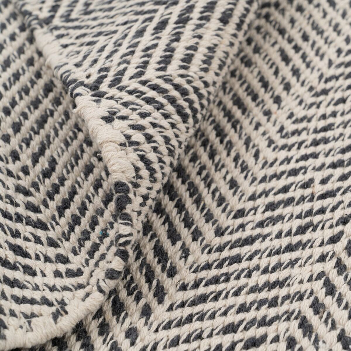Carpet Grey 70 % cotton 30 % Polyester 120 x 180 cm-4
