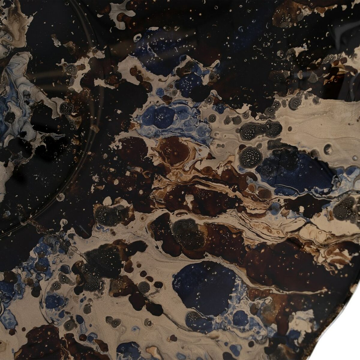 Centerpiece Blue Brown 39 x 39 x 6,5 cm-3