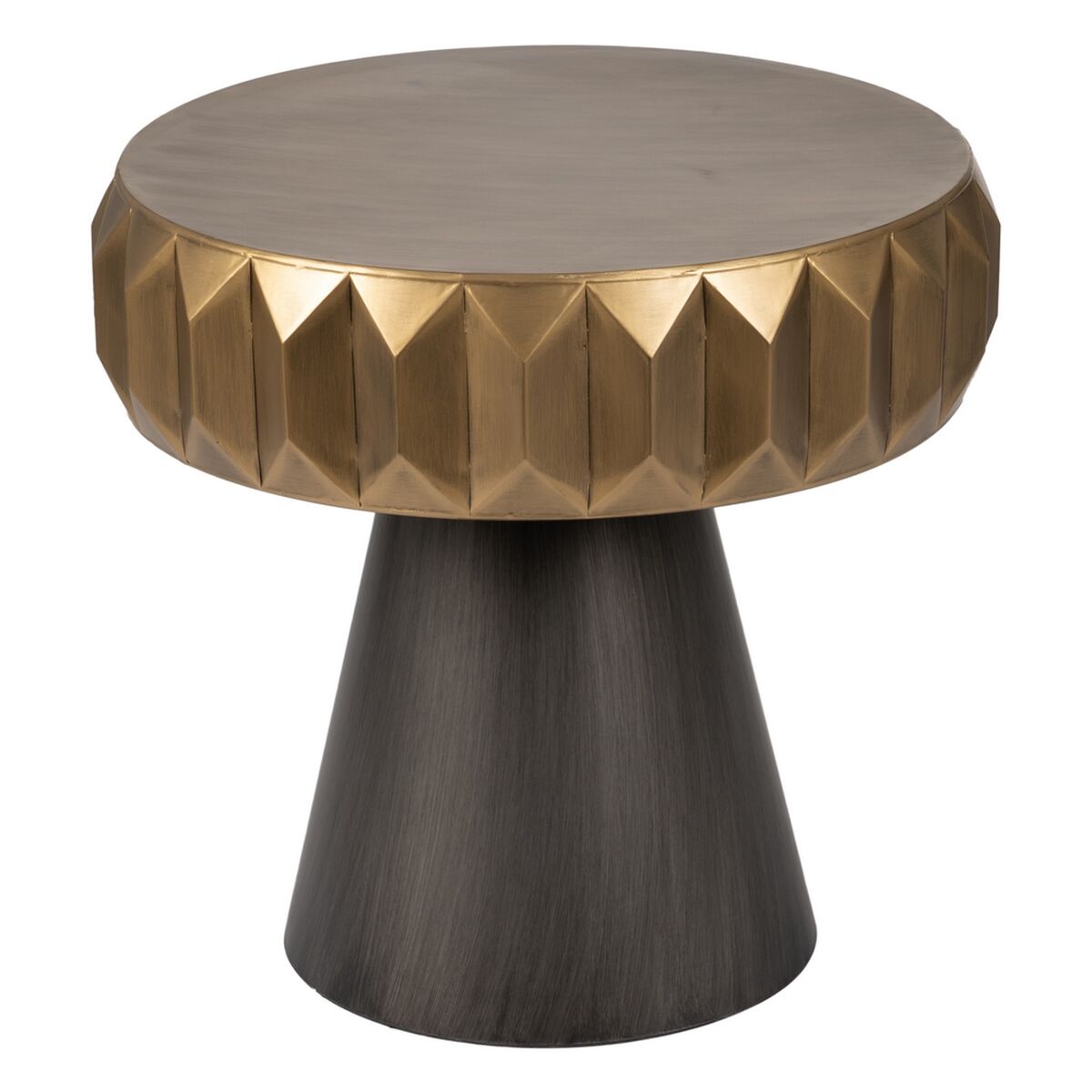 Small Side Table Black Golden Iron 63 x 63 x 62 cm-0