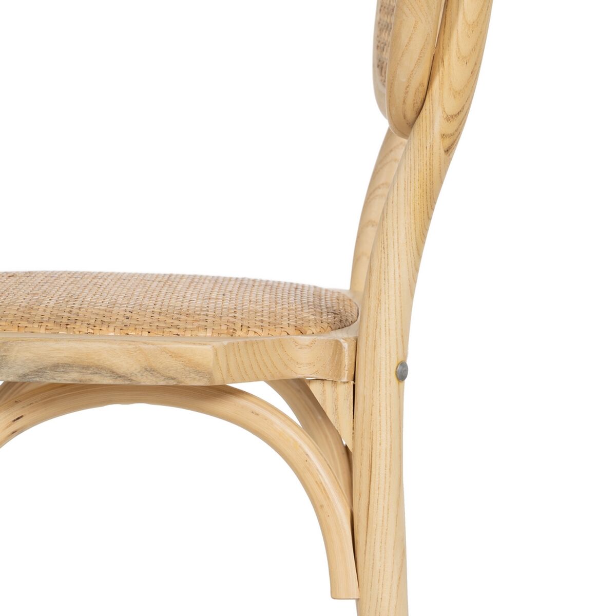 Dining Chair Natural Rattan Elm wood 45 x 41 x 88 cm-2
