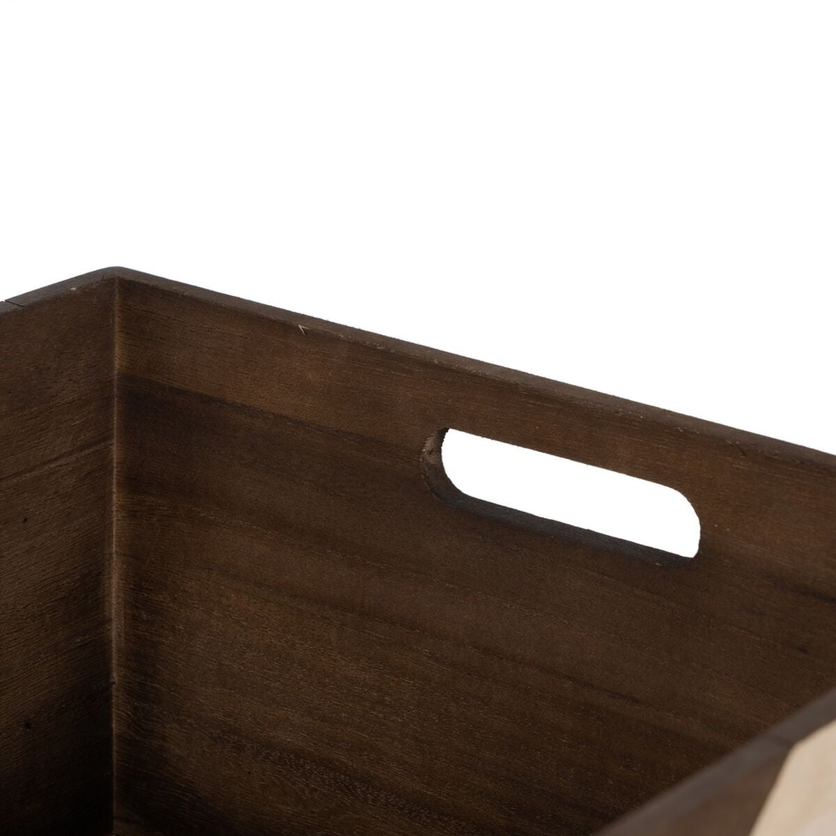 Set of decorative boxes Brown Natural Paolownia wood 44 x 31 x 18 cm (3 Pieces)-2