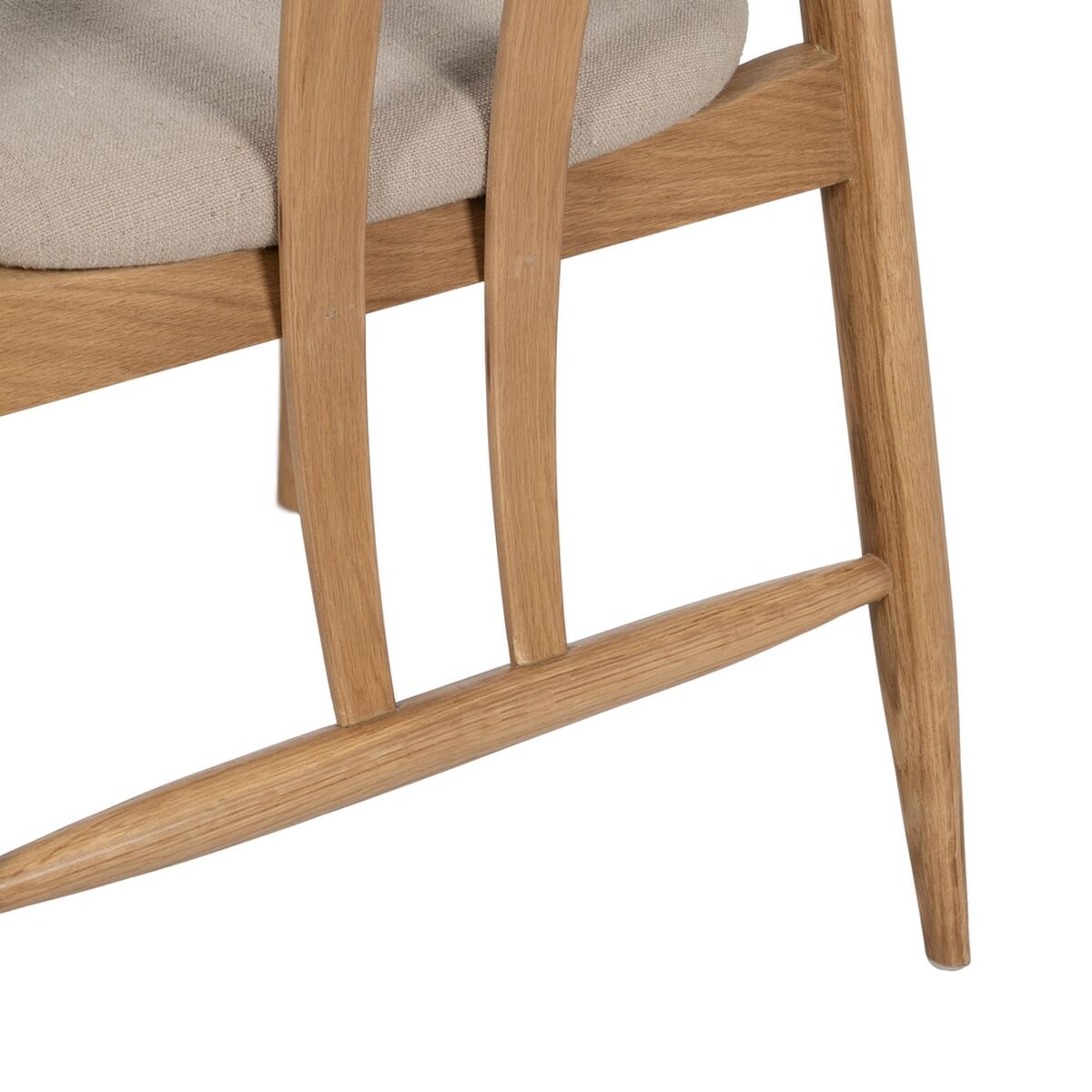 Dining Chair Beige Natural 56,5 x 57 x 76,5 cm-1