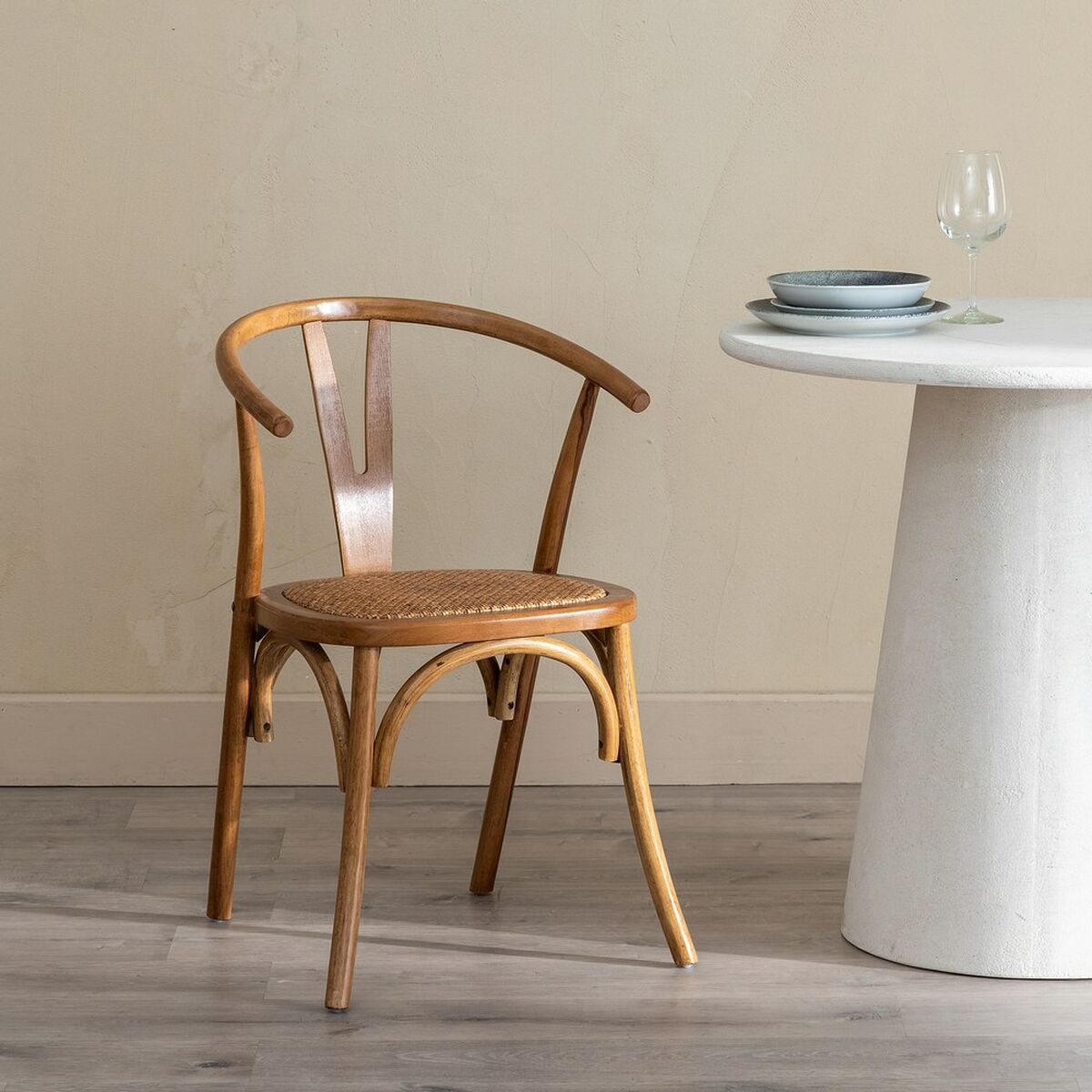 Dining Chair Brown 55 X 50 X 81 CM-1