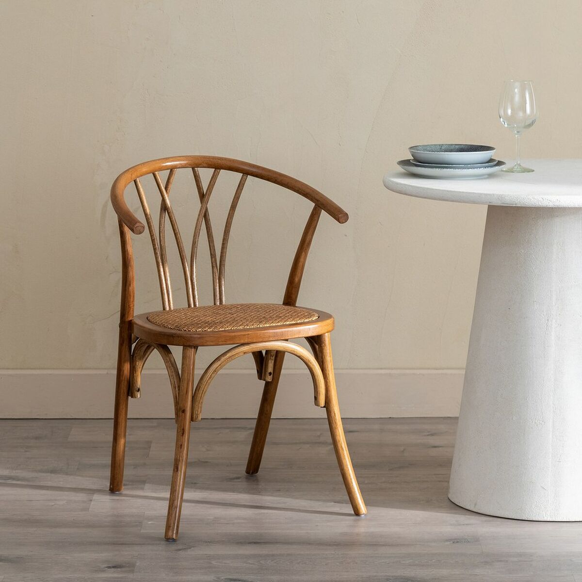 Dining Chair Brown 55 X 50 X 81 CM-1