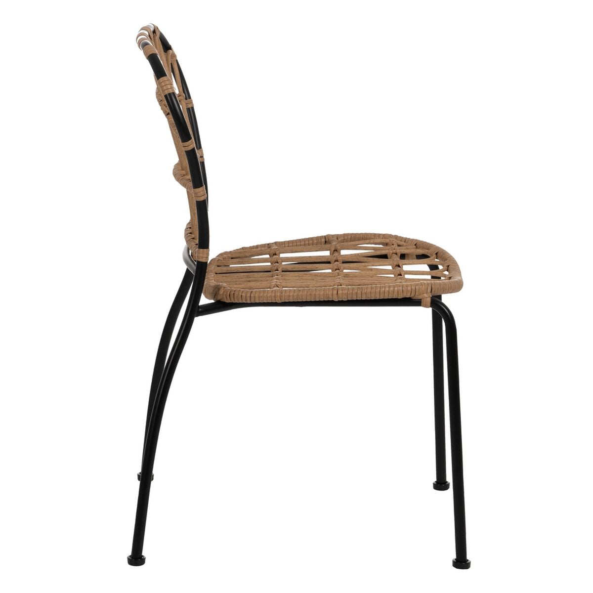 Dining Chair Black Natural Steel 51 X 58 X 87 CM-8