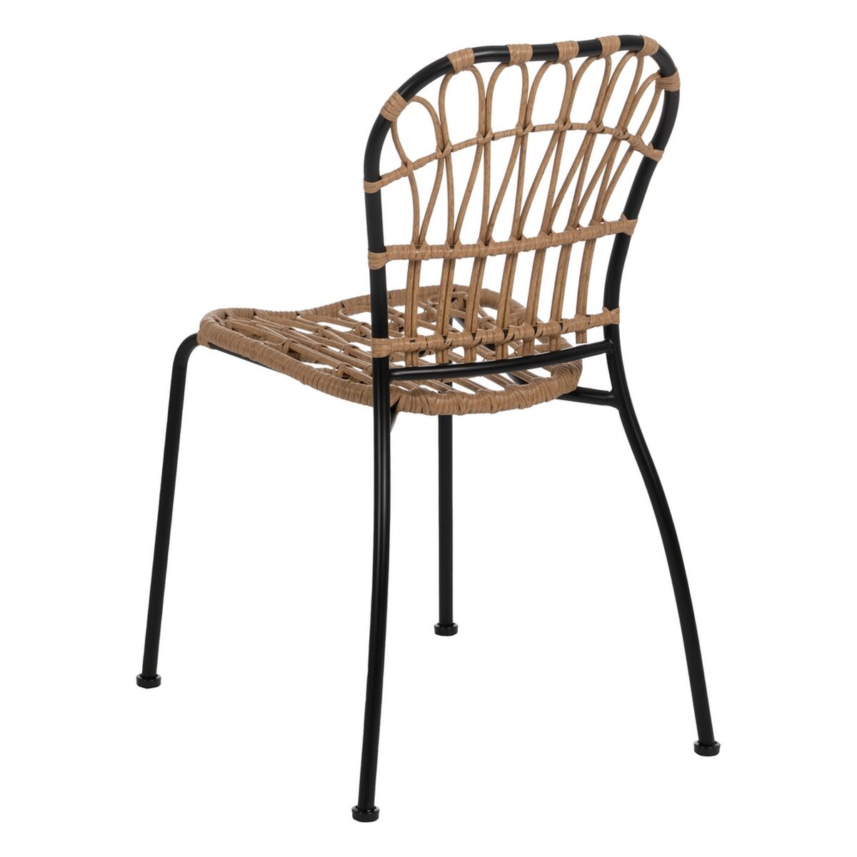 Dining Chair Black Natural Steel 51 X 58 X 87 CM-7