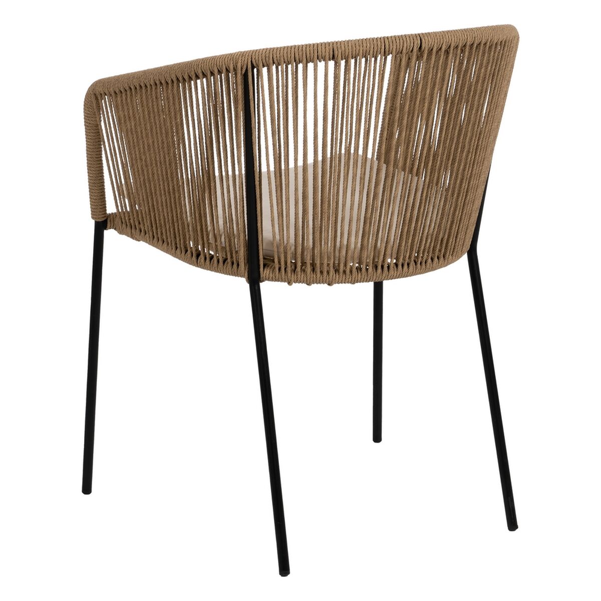 Dining Chair Black Natural Steel 55 X 54 X 79 CM-9