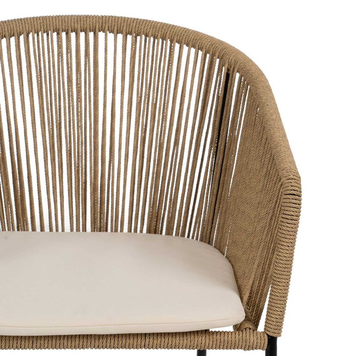 Dining Chair Black Natural Steel 55 X 54 X 79 CM-7