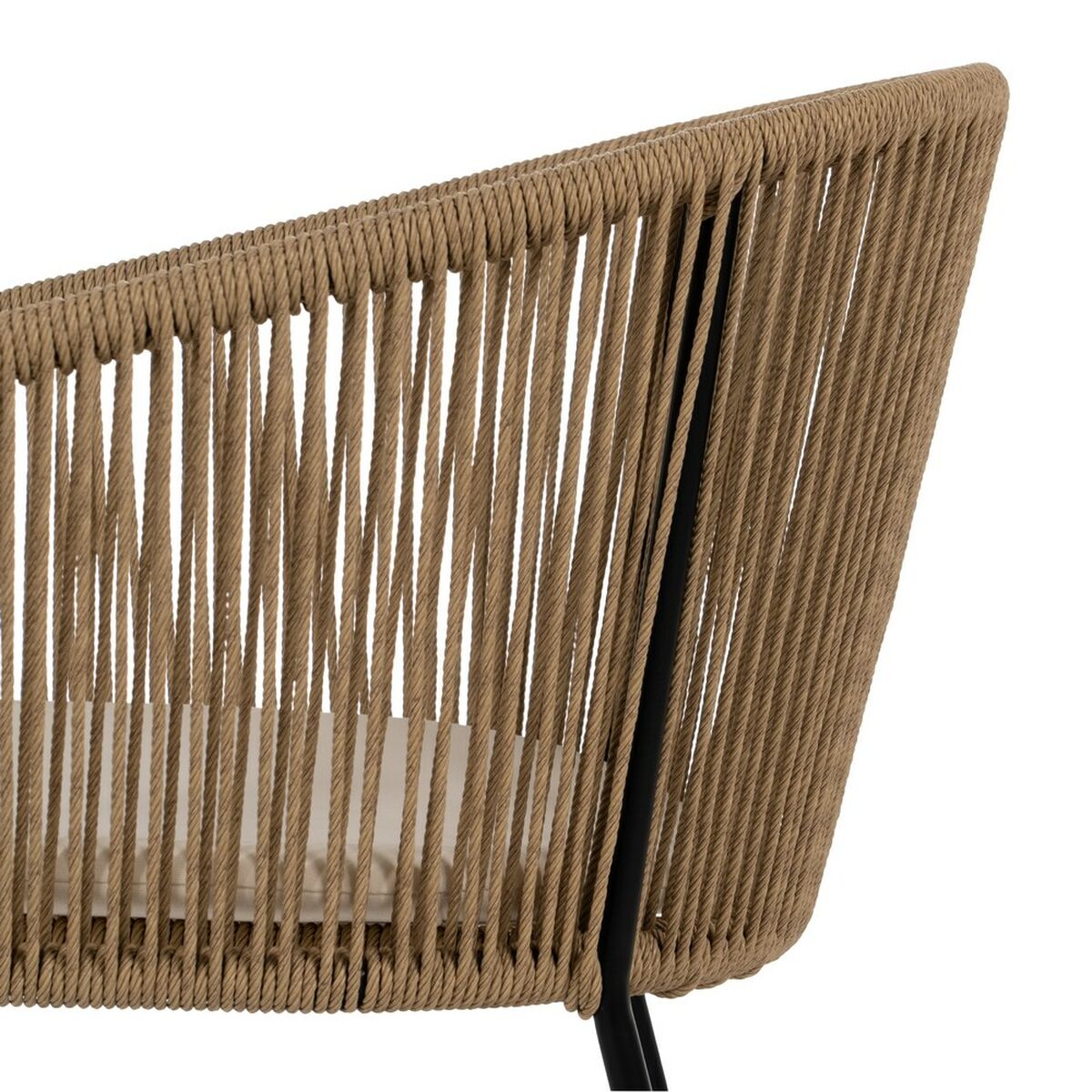 Dining Chair Black Natural Steel 55 X 54 X 79 CM-5