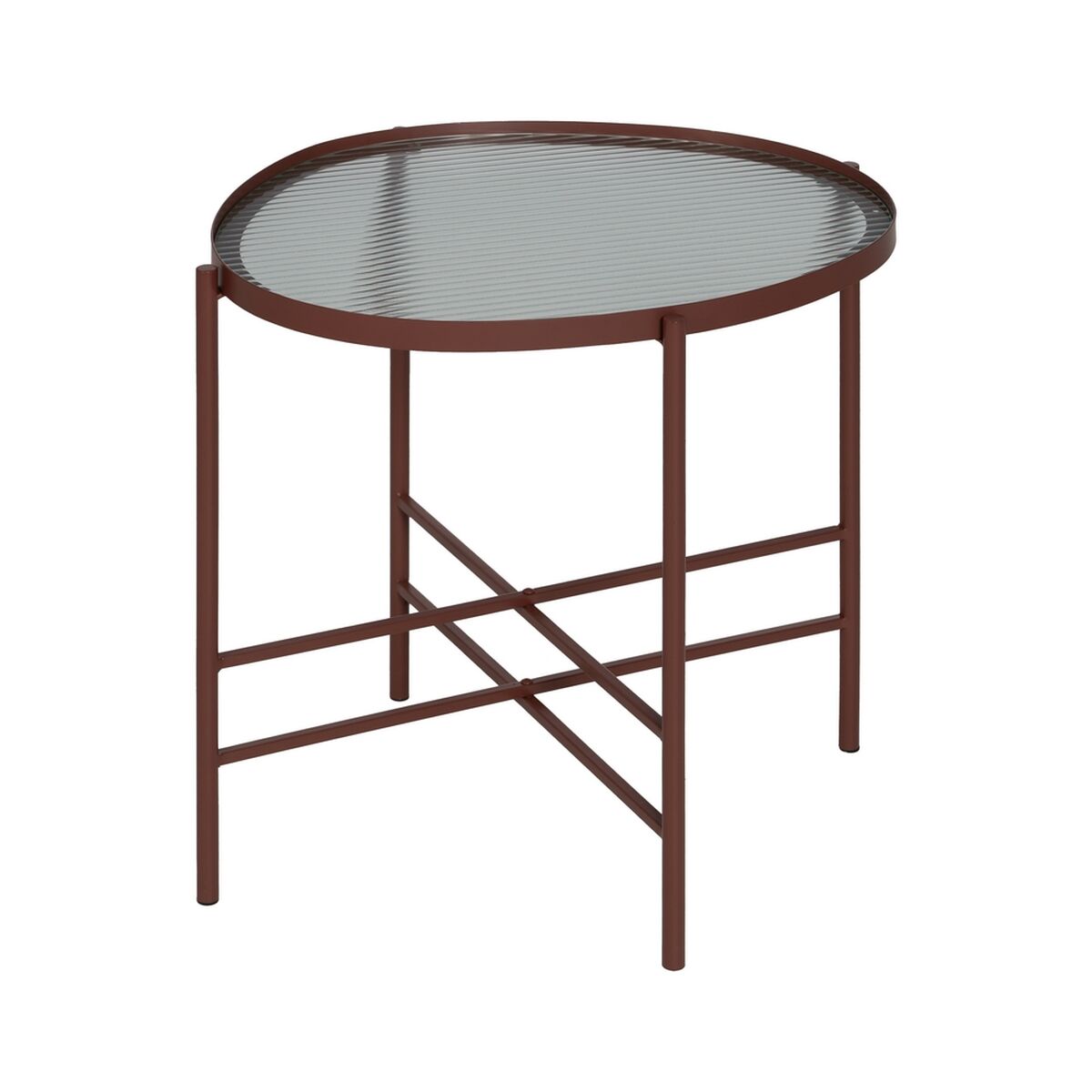 Side table Tile Crystal Iron 55 x 47 x 54 cm-0