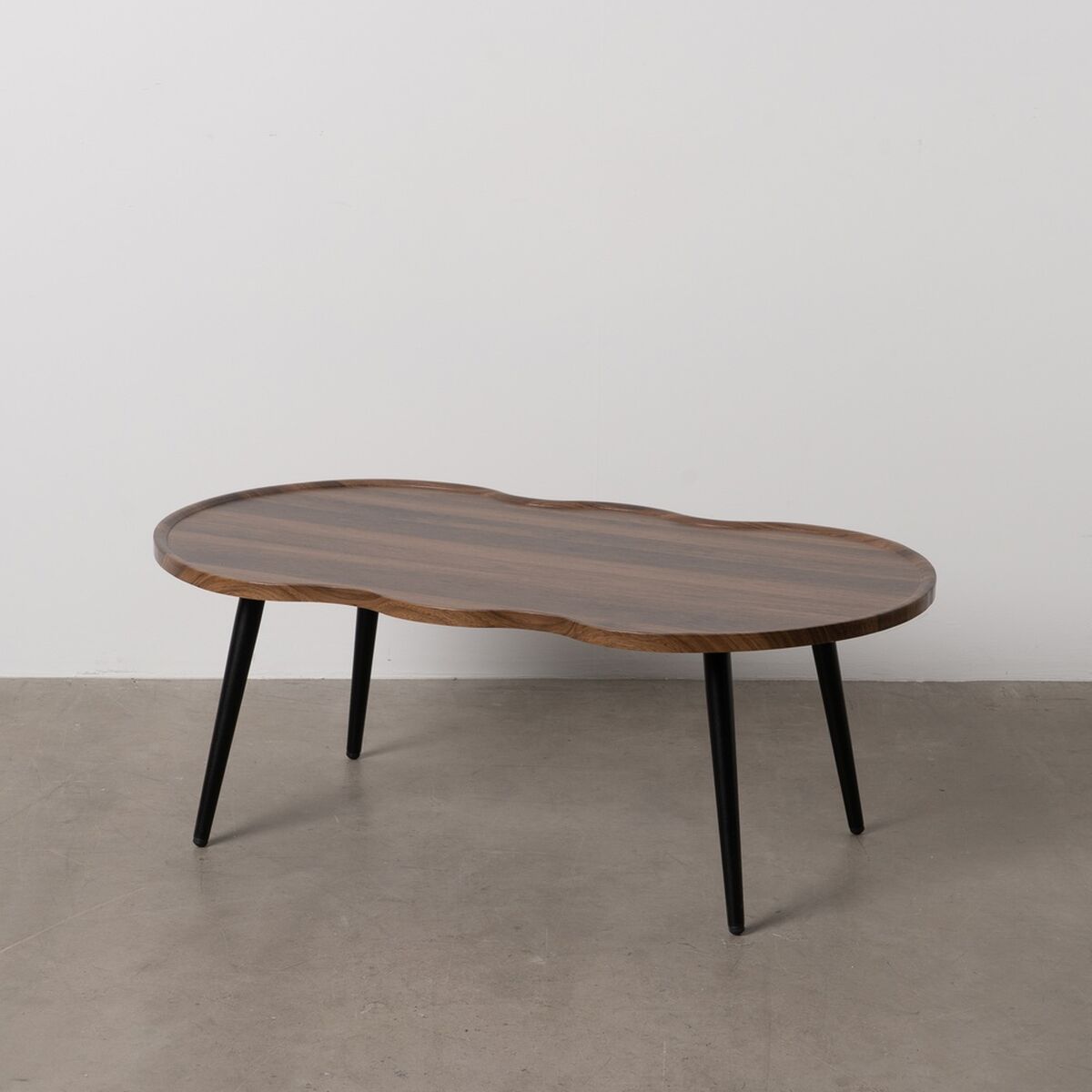 Centre Table Brown Black Iron MDF Wood 100 x 60 x 38 cm-6