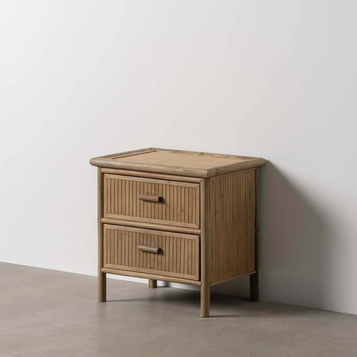 Nightstand Natural Bamboo 48 x 36 x 49 cm-1