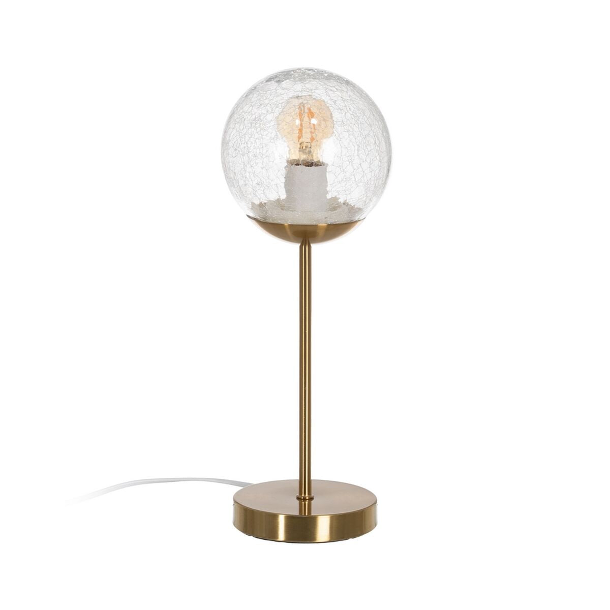 Desk lamp Golden Metal Crystal 60 W 220-240 V 15 x 15 x 41 cm-0
