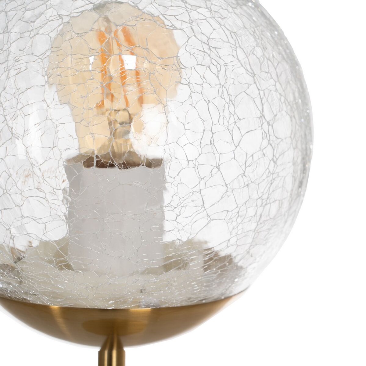Desk lamp Golden Metal Crystal 60 W 220-240 V 15 x 15 x 41 cm-4