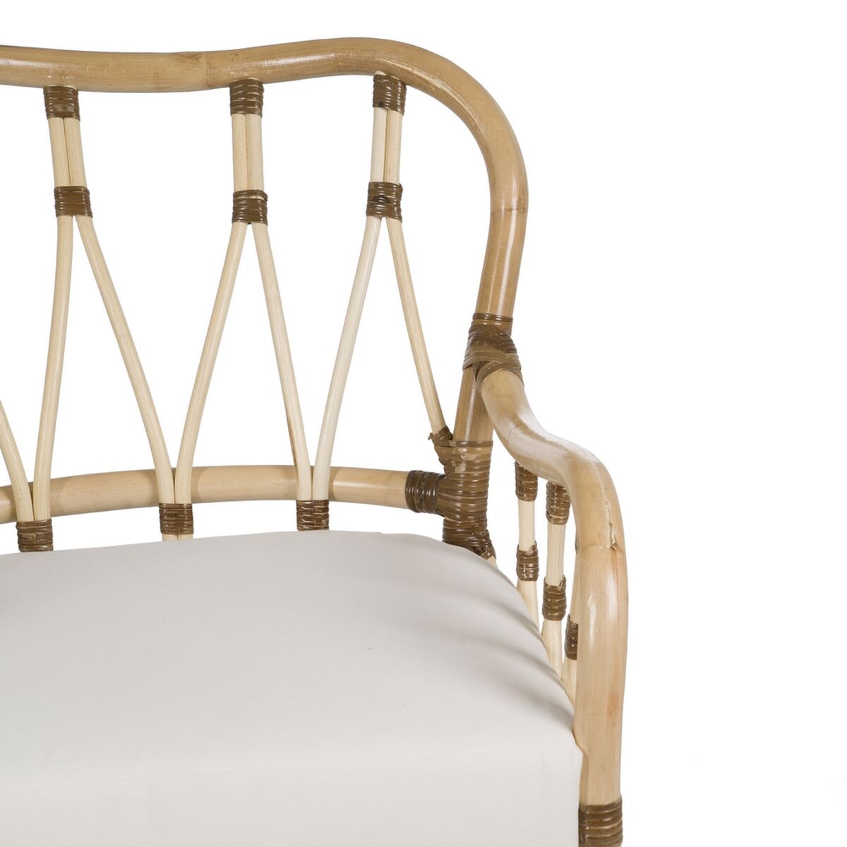 Armchair Natural Rattan 58 x 62 x 85 cm-6