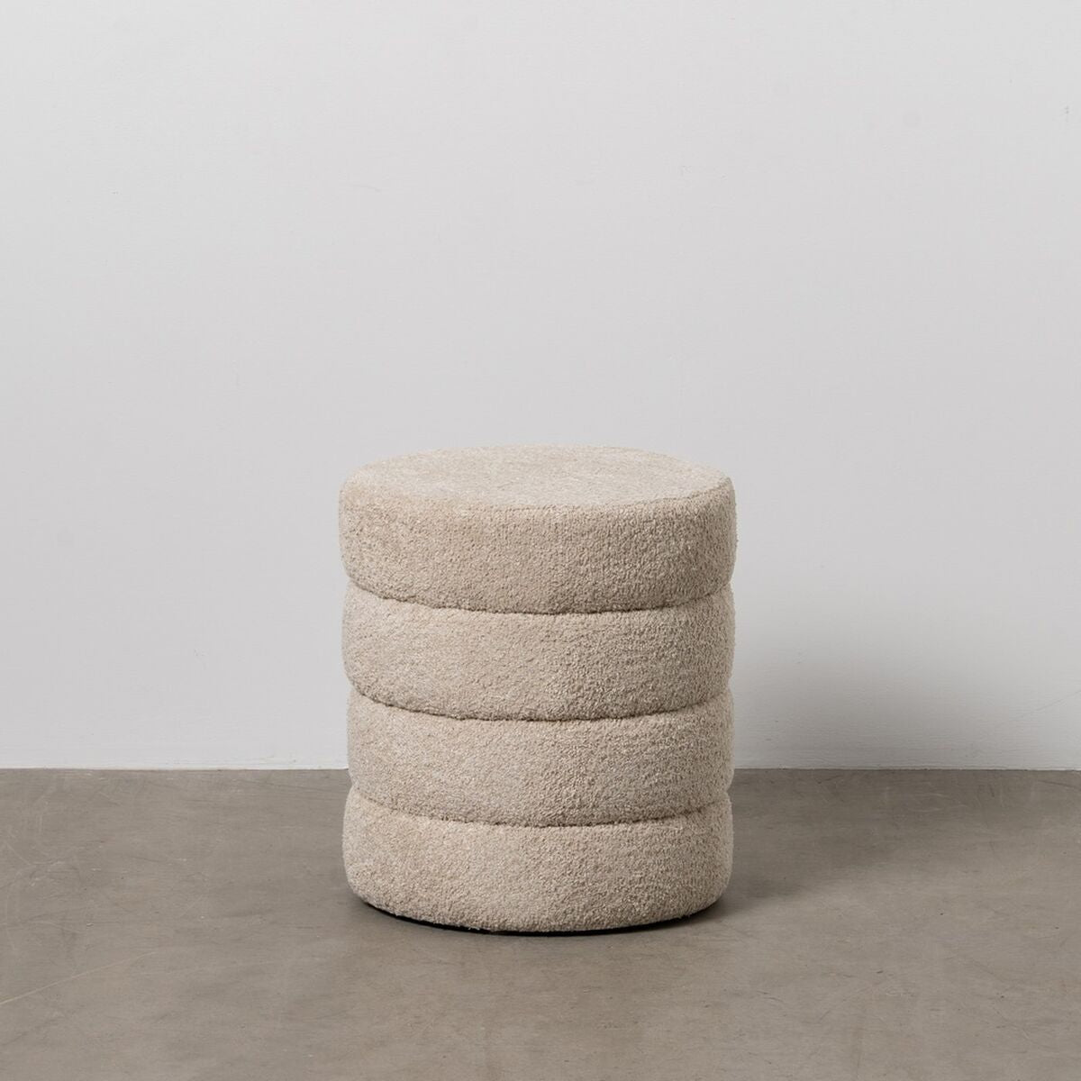 Pouffe Beige 42 x 42 x 46 cm-5