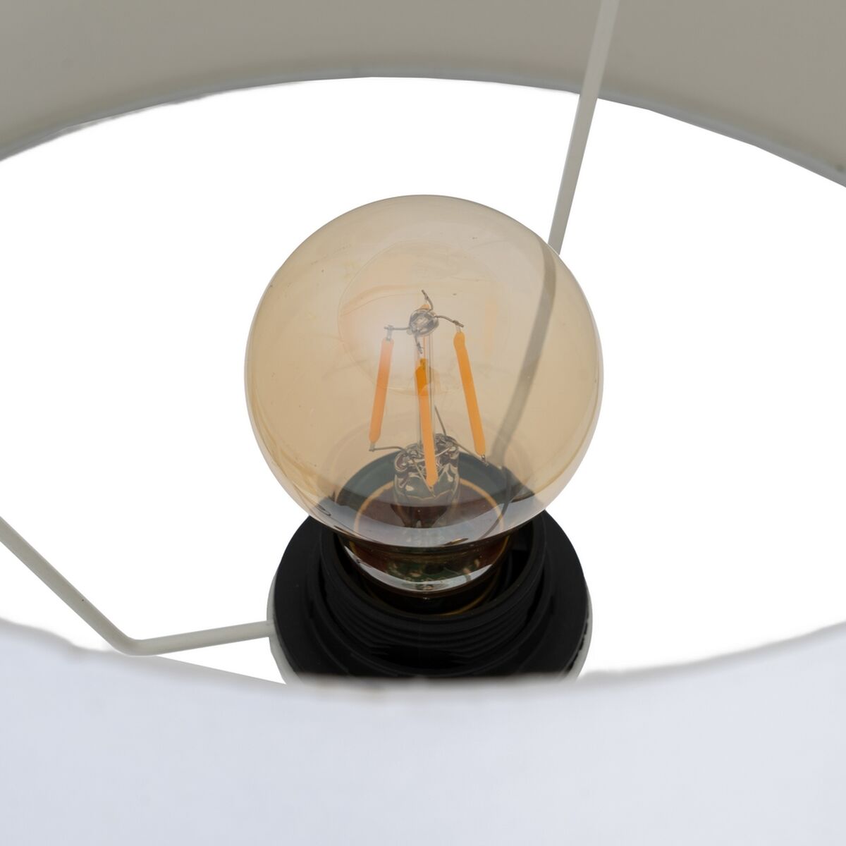 Desk lamp White Black Golden Iron 40 W 33 x 33 x 63,5 cm-4