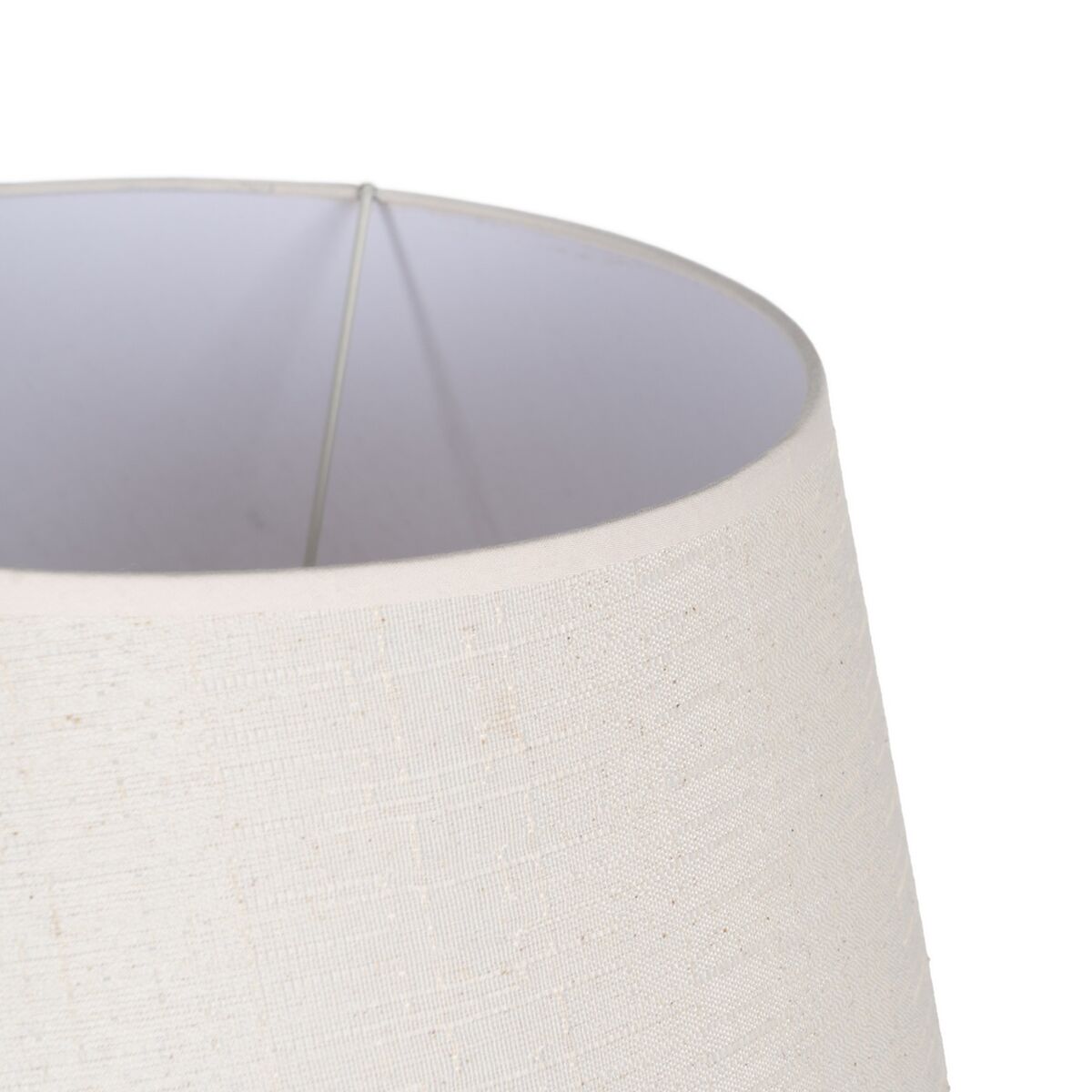 Desk lamp Cream Natural Linen Iron Natural Fibre 60 W 220-240 V 40 x 40 x 69,5 cm-6
