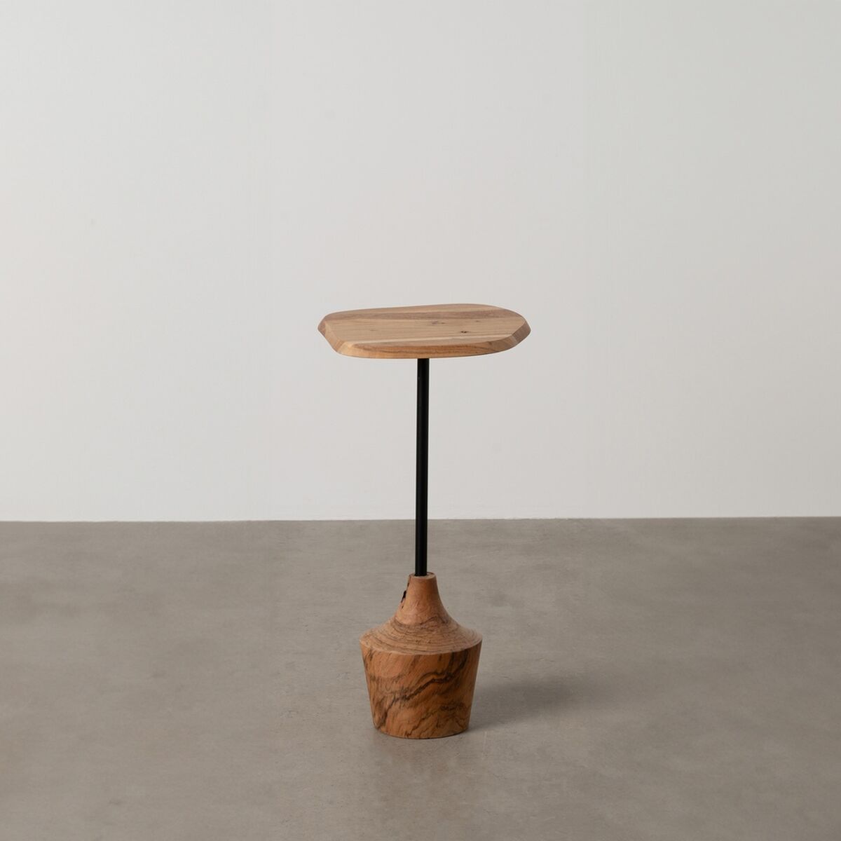 Side table Black Natural 35 x 35 x 65 cm-9