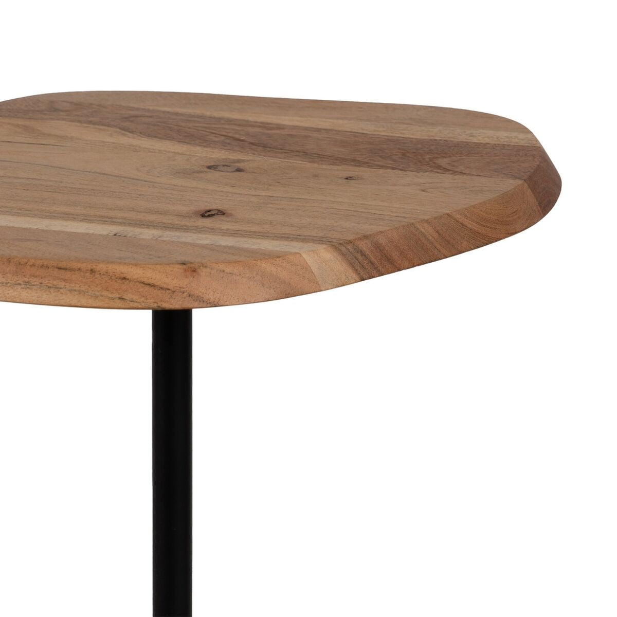Side table Black Natural 35 x 35 x 65 cm-5