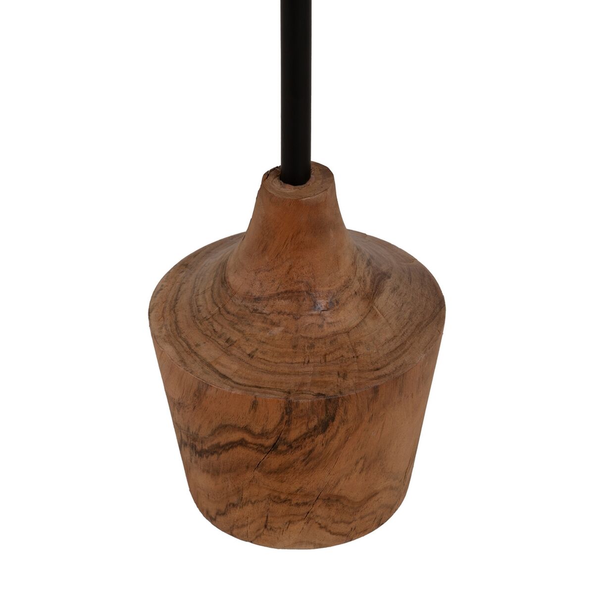 Side table Black Natural 35 x 35 x 65 cm-2