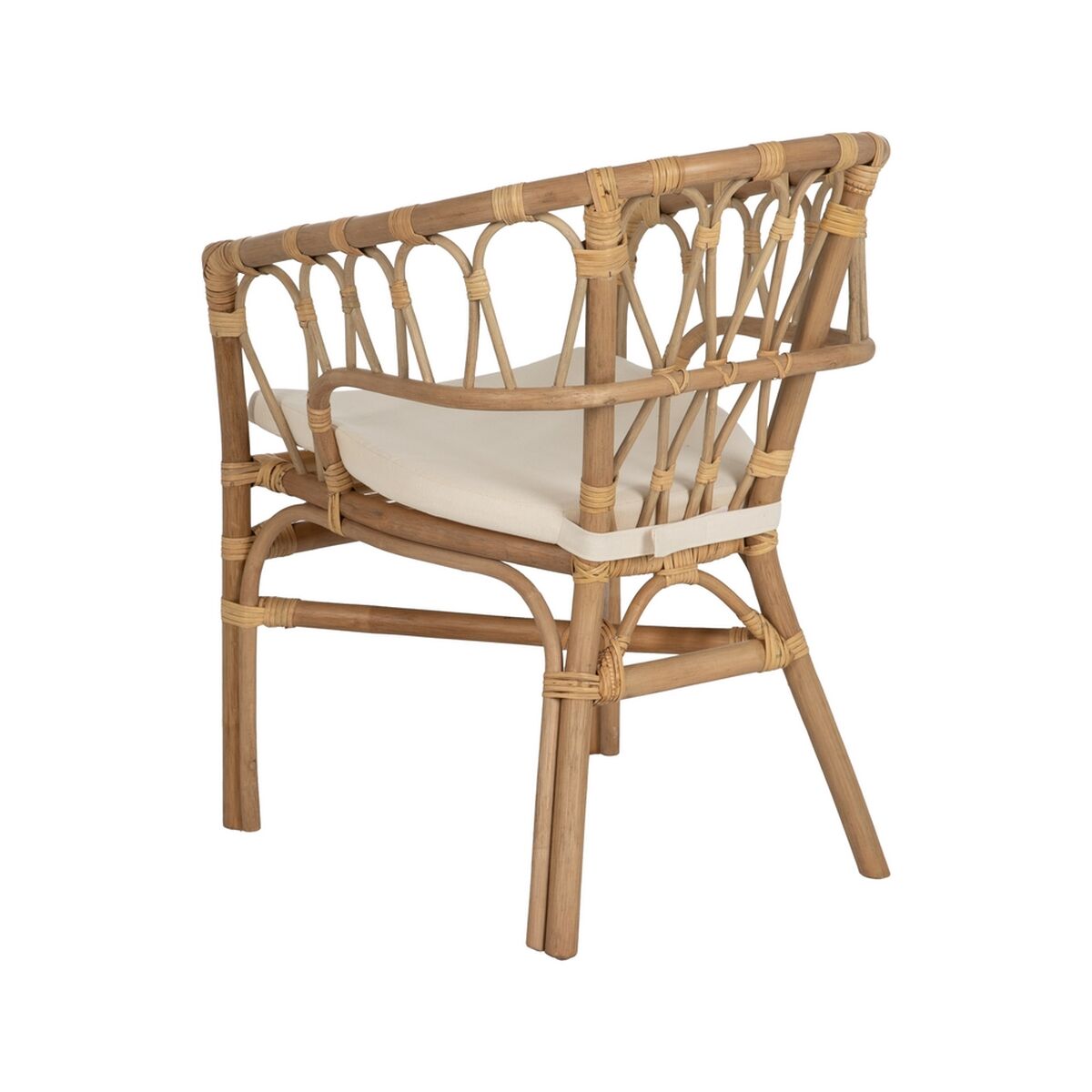 Dining Chair White Honey Rattan 58 x 59 x 78 cm-7