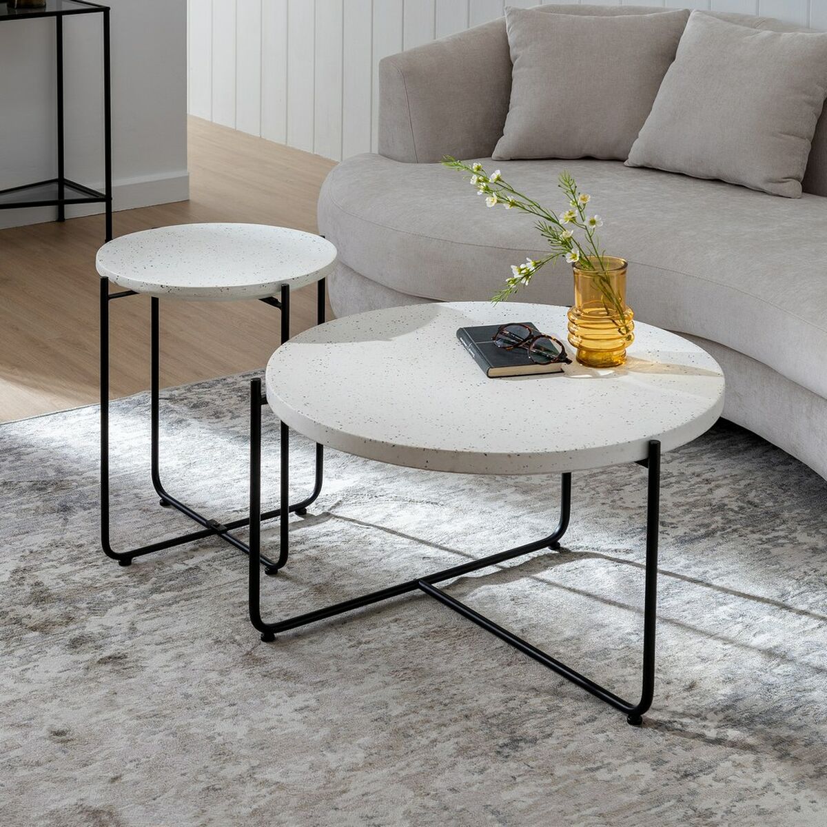 Side table Black Beige-1