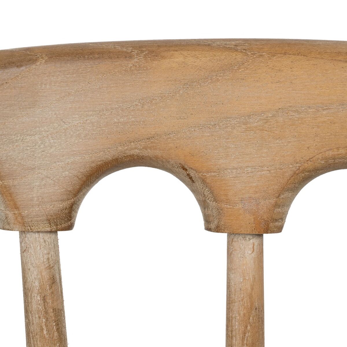 Dining Chair Beige Natural Rubber wood Cotton Polyester 45 x 46 x 92 cm-2