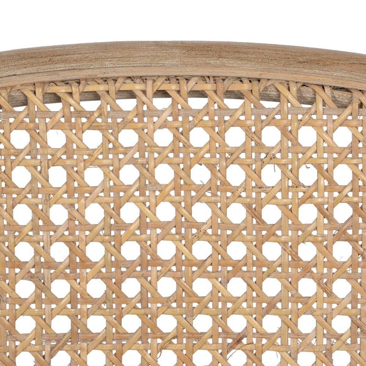 Dining Chair Beige Natural Rubber wood Cotton Polyester 41 x 41 x 89 cm-1