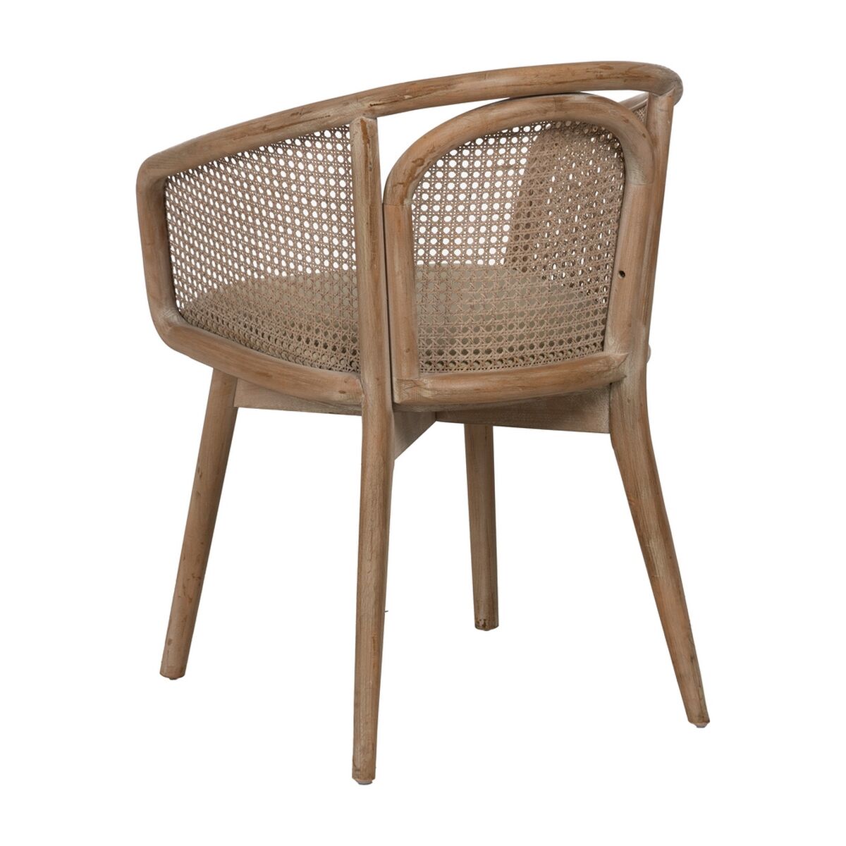 Dining Chair Beige Natural Rubber wood Cotton Polyester 59 x 47 x 81 cm-7