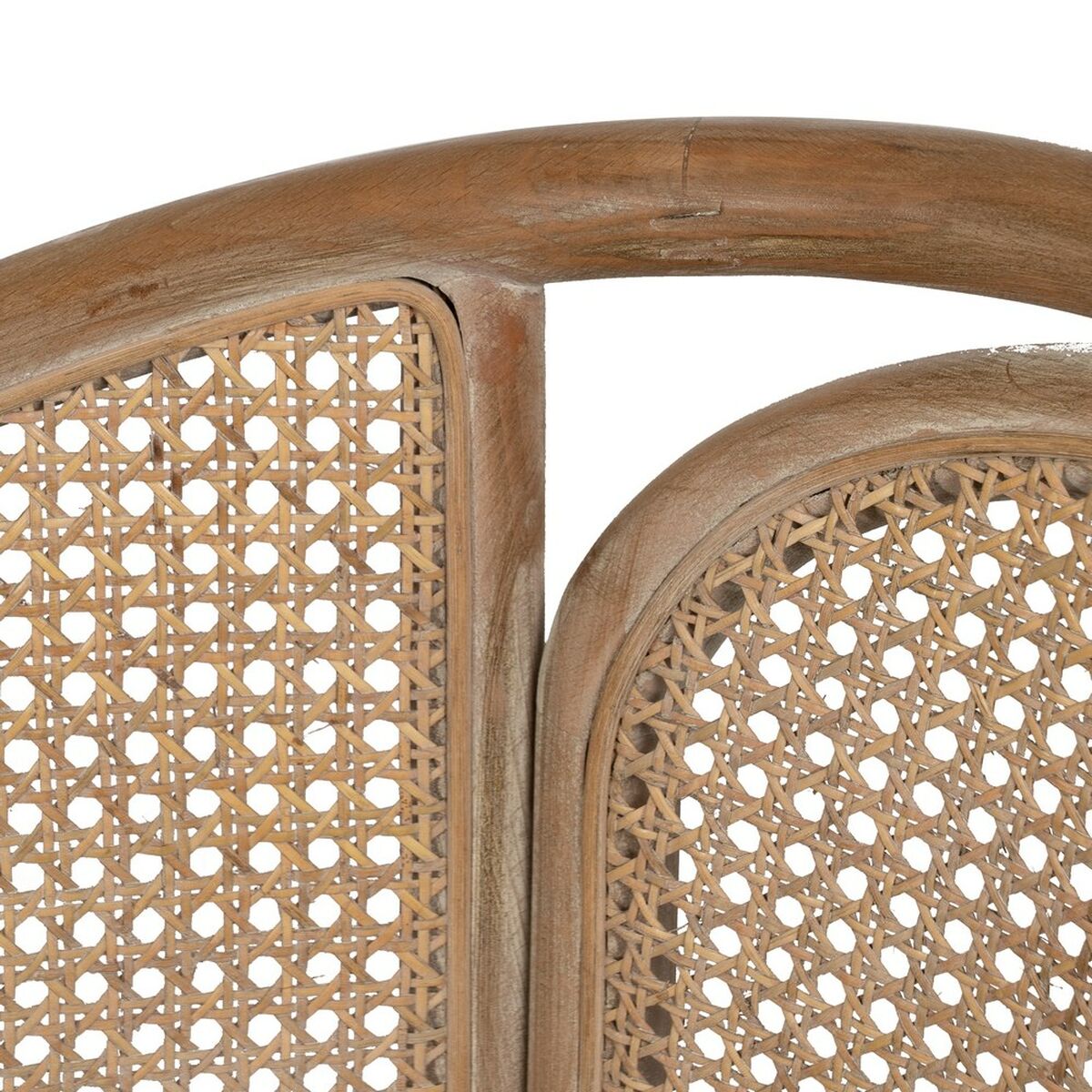 Dining Chair Beige Natural Rubber wood Cotton Polyester 59 x 47 x 81 cm-3
